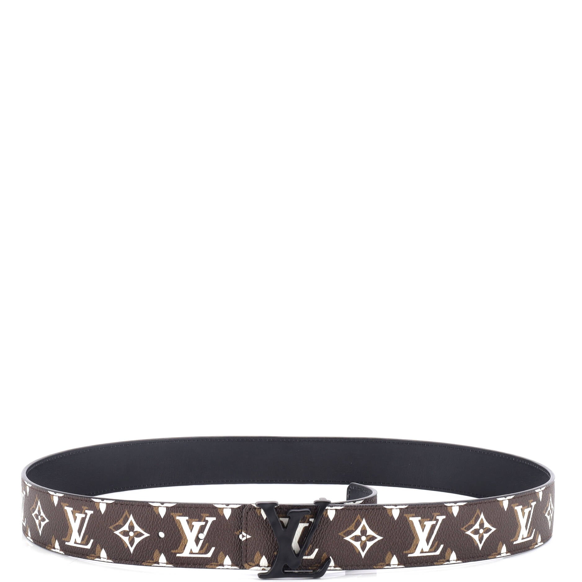 Louis Vuitton LV Shape Reversible Belt Monogram Canvas Medium 100
