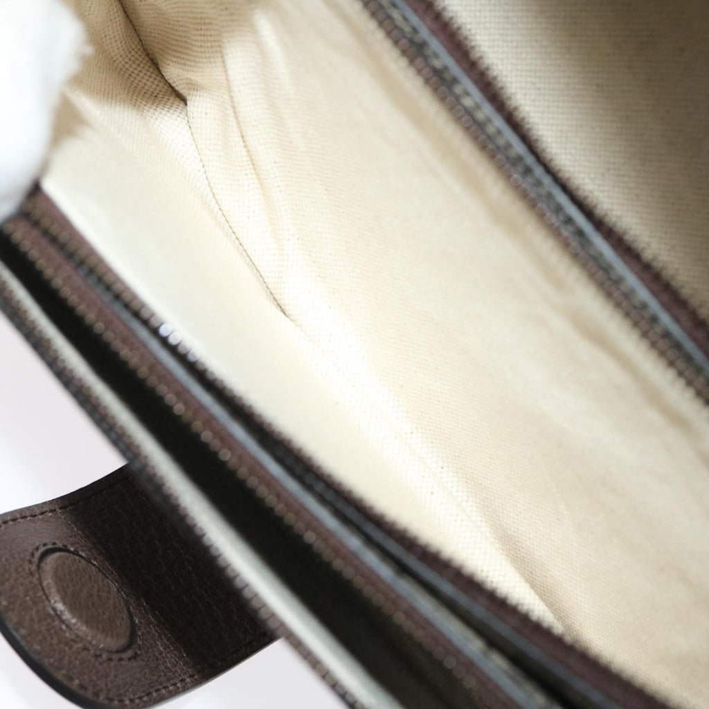 GUCCI GG Supreme Ophidia Web Sherry Line Shoulder Bag Beige 29884A