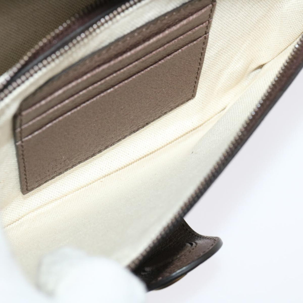 GUCCI GG Supreme Ophidia Web Sherry Line Shoulder Bag Beige 29884A