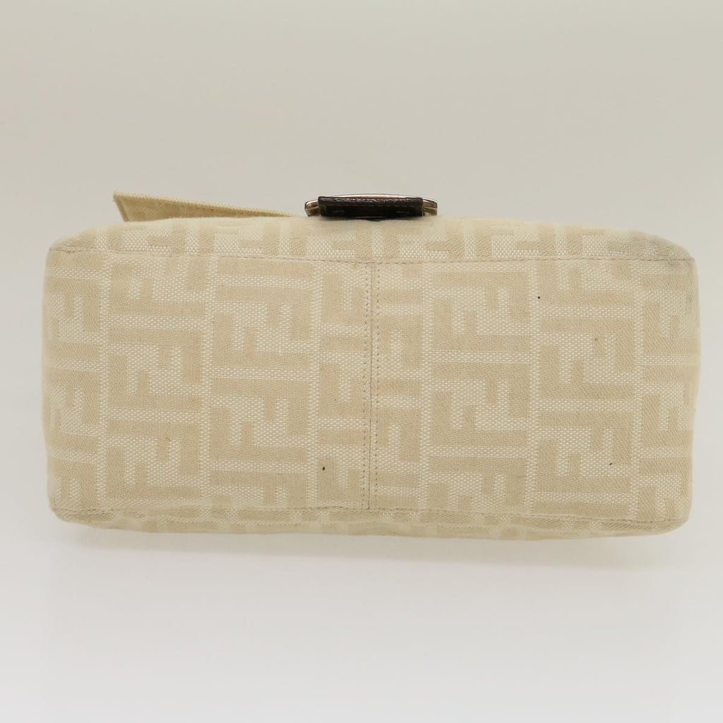 FENDI Zucca Canvas Mamma Baguette Shoulder Bag Beige 29900