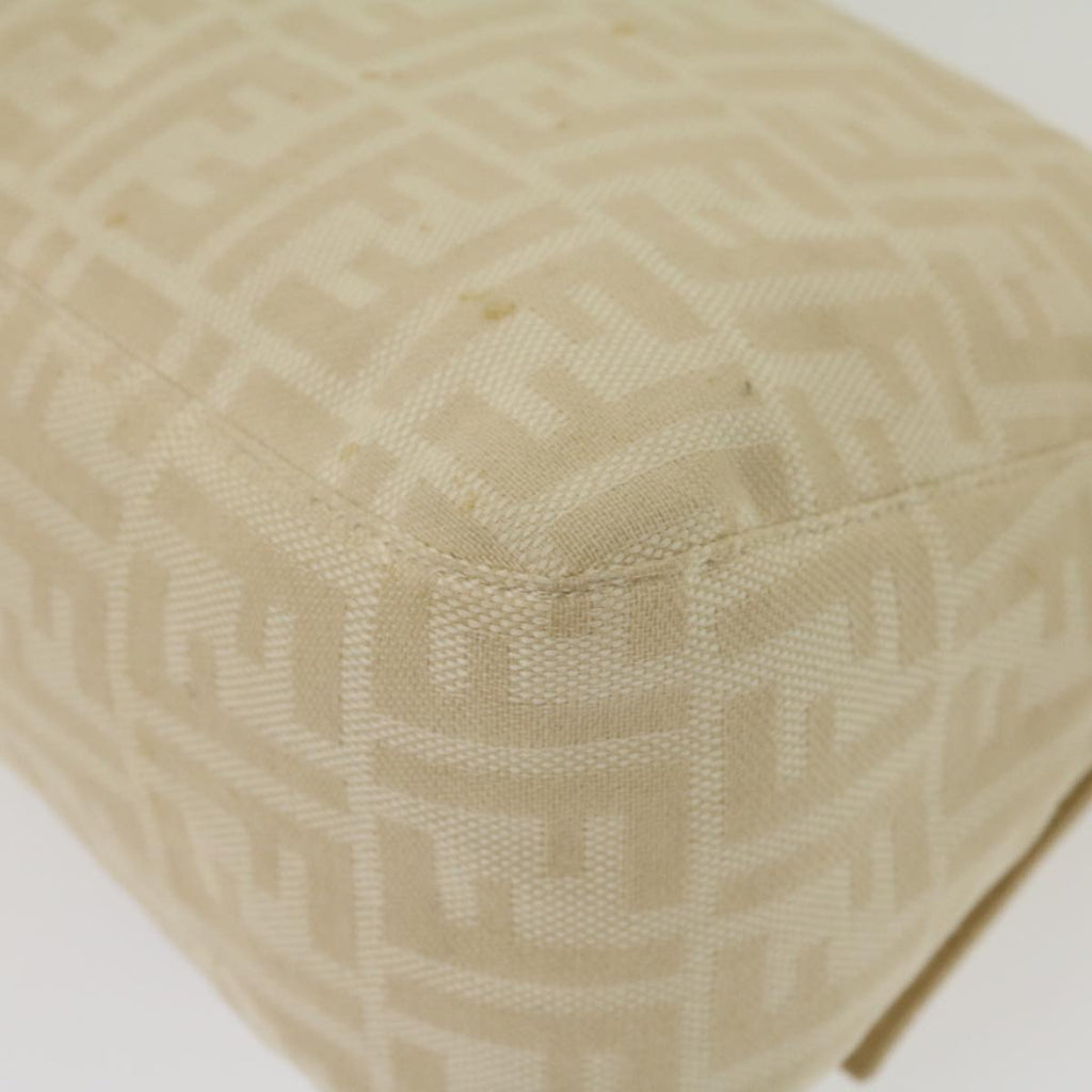 FENDI Zucca Canvas Mamma Baguette Shoulder Bag Beige 29900