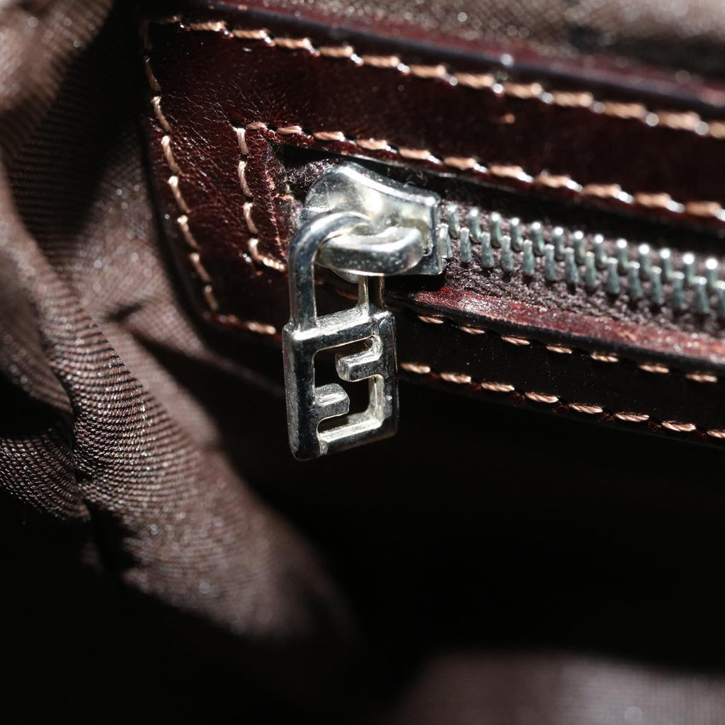 FENDI Zucca Canvas Mamma Baguette Shoulder Bag Beige 29900