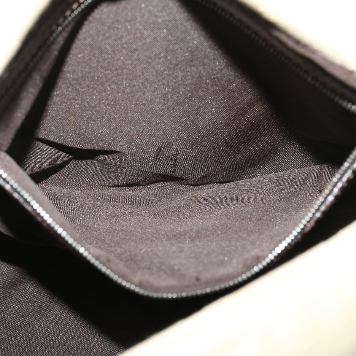 FENDI Zucca Canvas Mamma Baguette Shoulder Bag Beige 29900