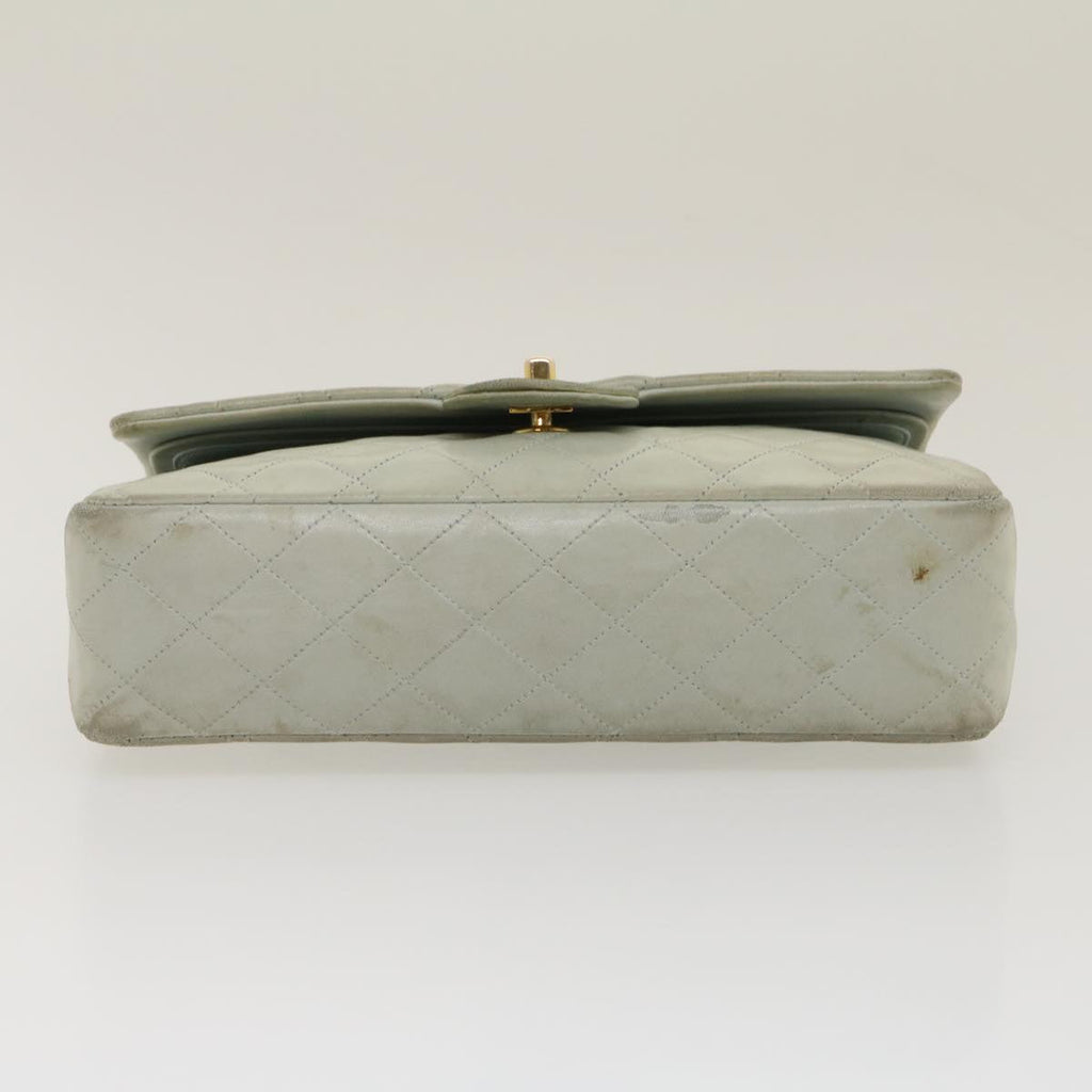 CHANEL Classic Matelasse 25 Double Chain Flap Shoulder Bag Lamb Skin 29961A