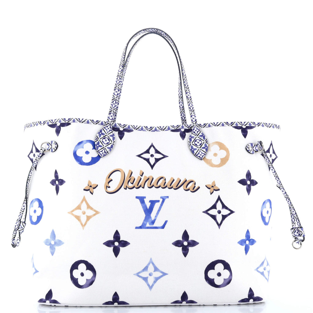 Louis Vuitton Neverfull NM Tote Limited Edition Cities By The Pool Monogram Watercolor Giant GM