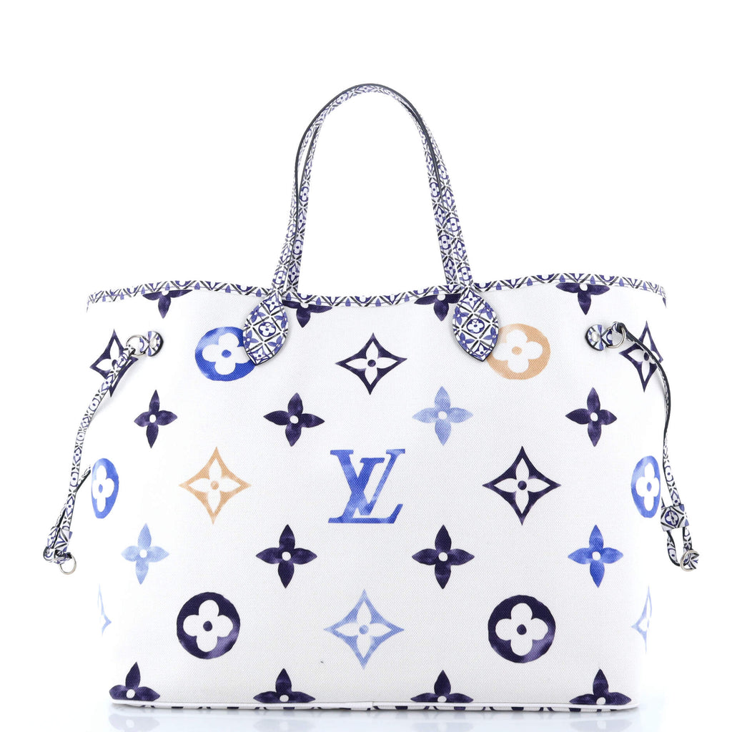 Louis Vuitton Neverfull NM Tote Limited Edition Cities By The Pool Monogram Watercolor Giant GM