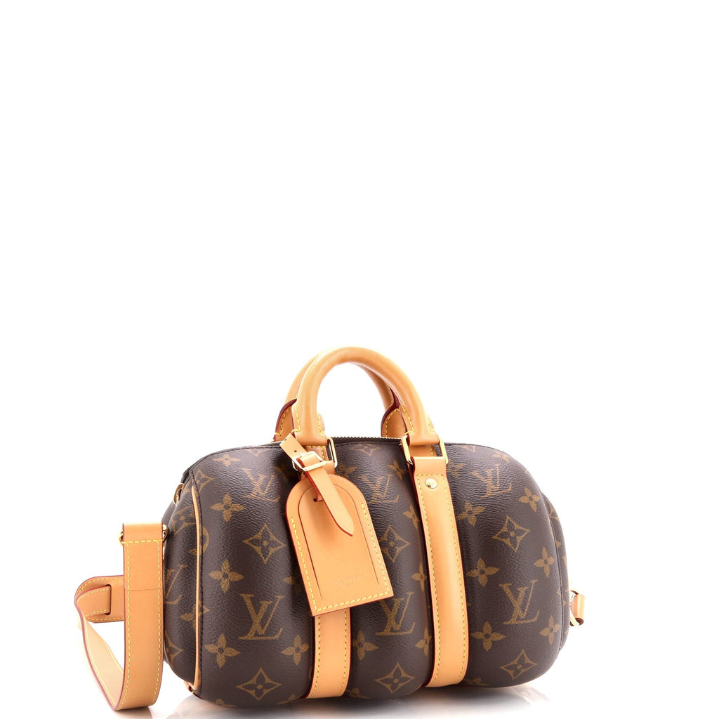 Louis Vuitton Keepall Bandouliere Bag Blown Up Monogram Canvas 25