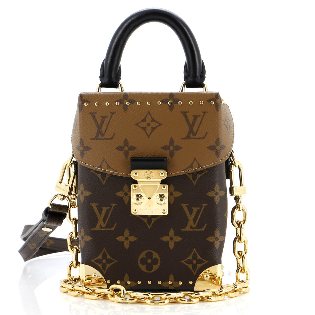Louis Vuitton Camera Box NM Handbag Studded Reverse Monogram Canvas