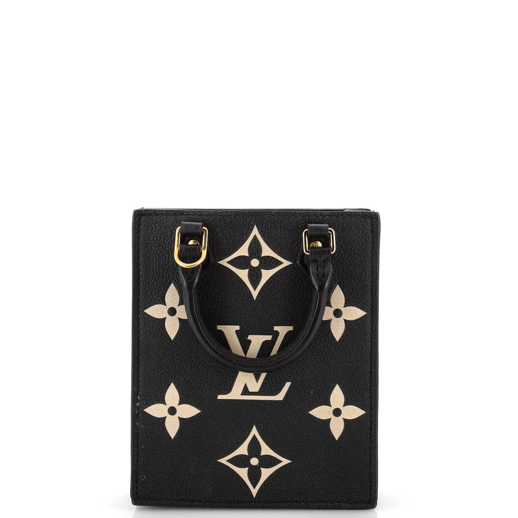 Louis Vuitton Petit Sac Plat Bag Bicolor Monogram Empreinte Giant