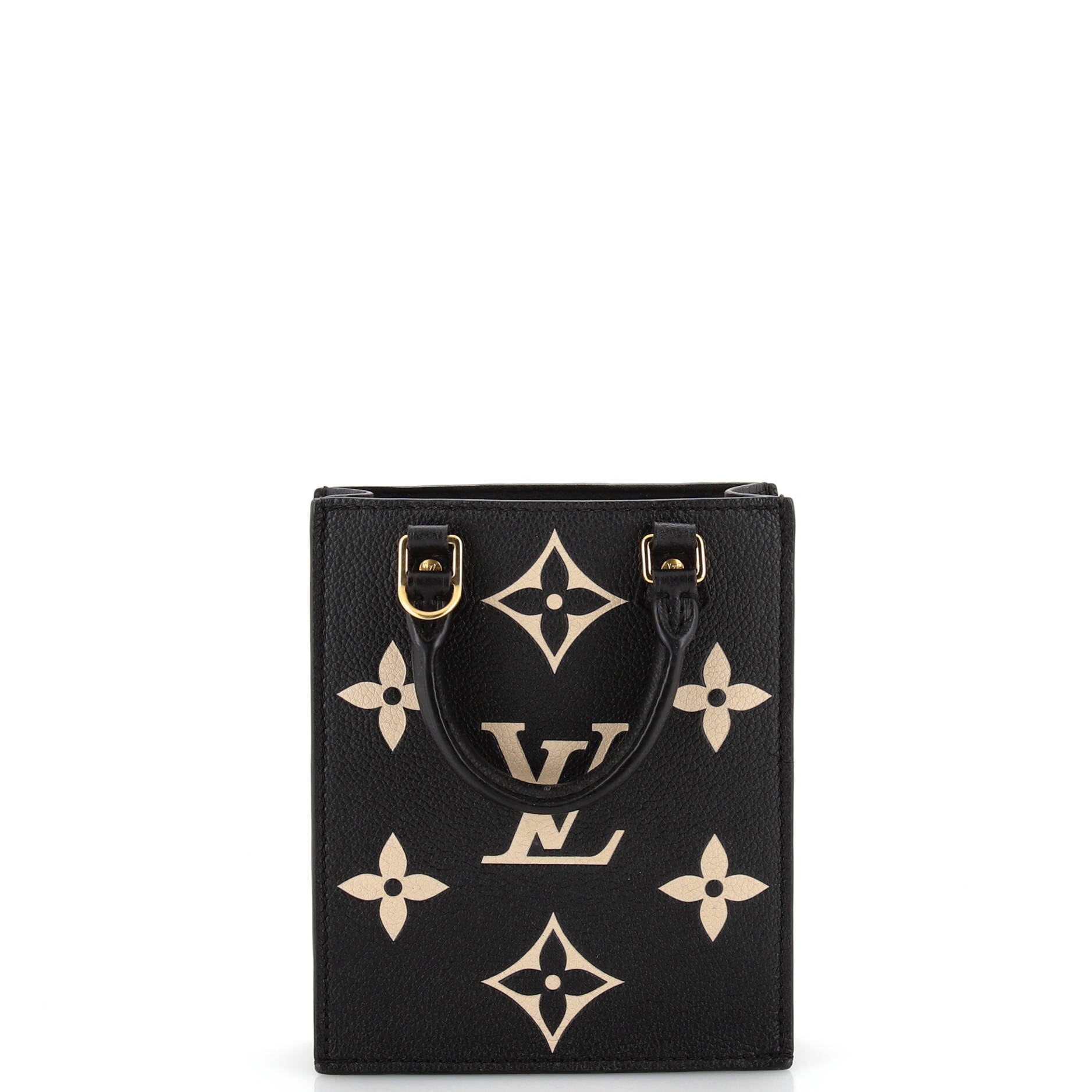 Louis Vuitton Petit Sac Plat Bag Bicolor Monogram Empreinte Giant