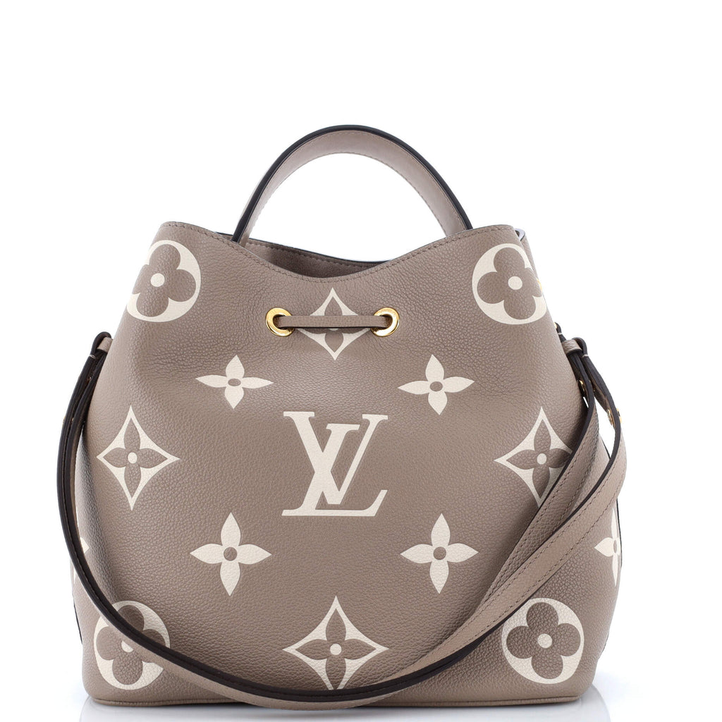 Louis Vuitton NeoNoe Handbag Bicolor Monogram Empreinte Giant MM
