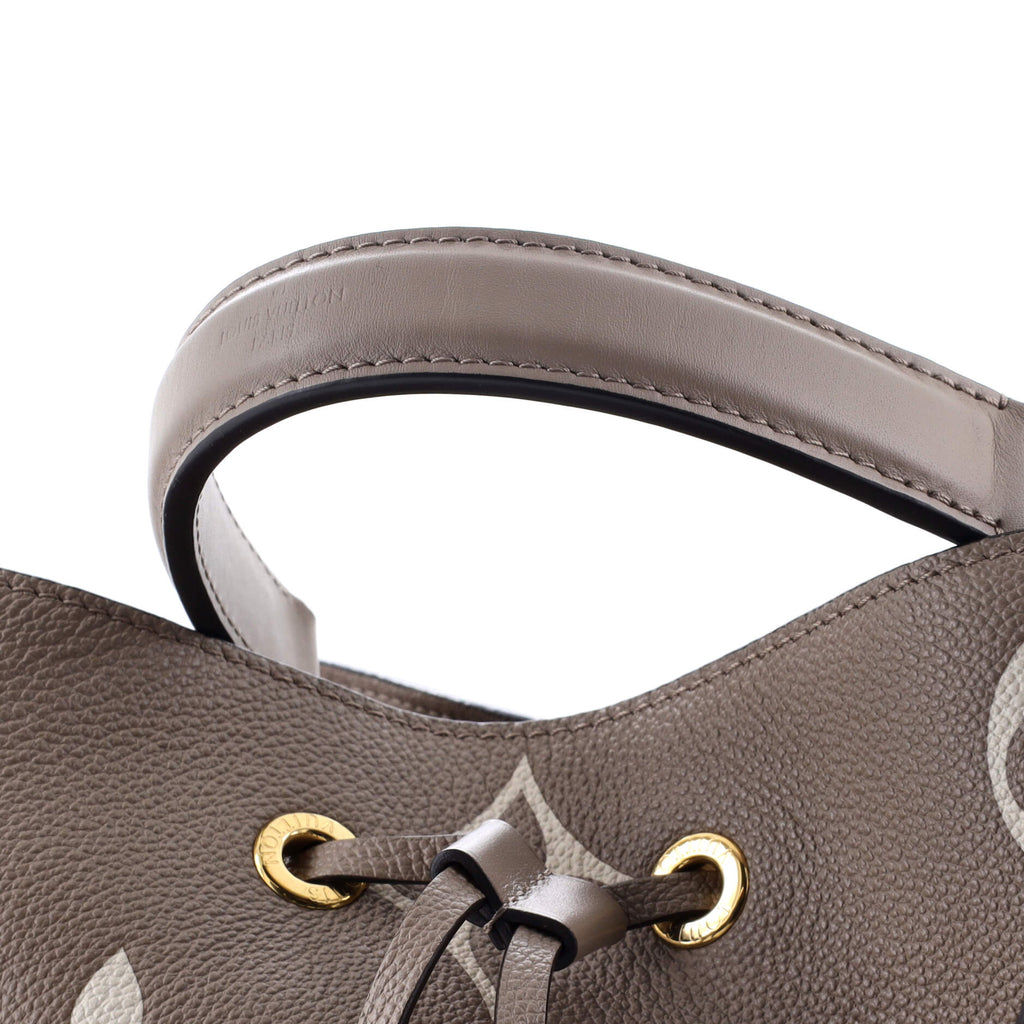 Louis Vuitton NeoNoe Handbag Bicolor Monogram Empreinte Giant MM