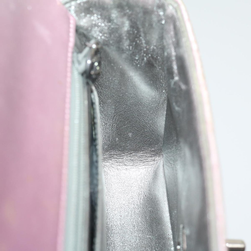 CHANEL Matelasse Hand Bag Silk Satin Pink CC 29999A