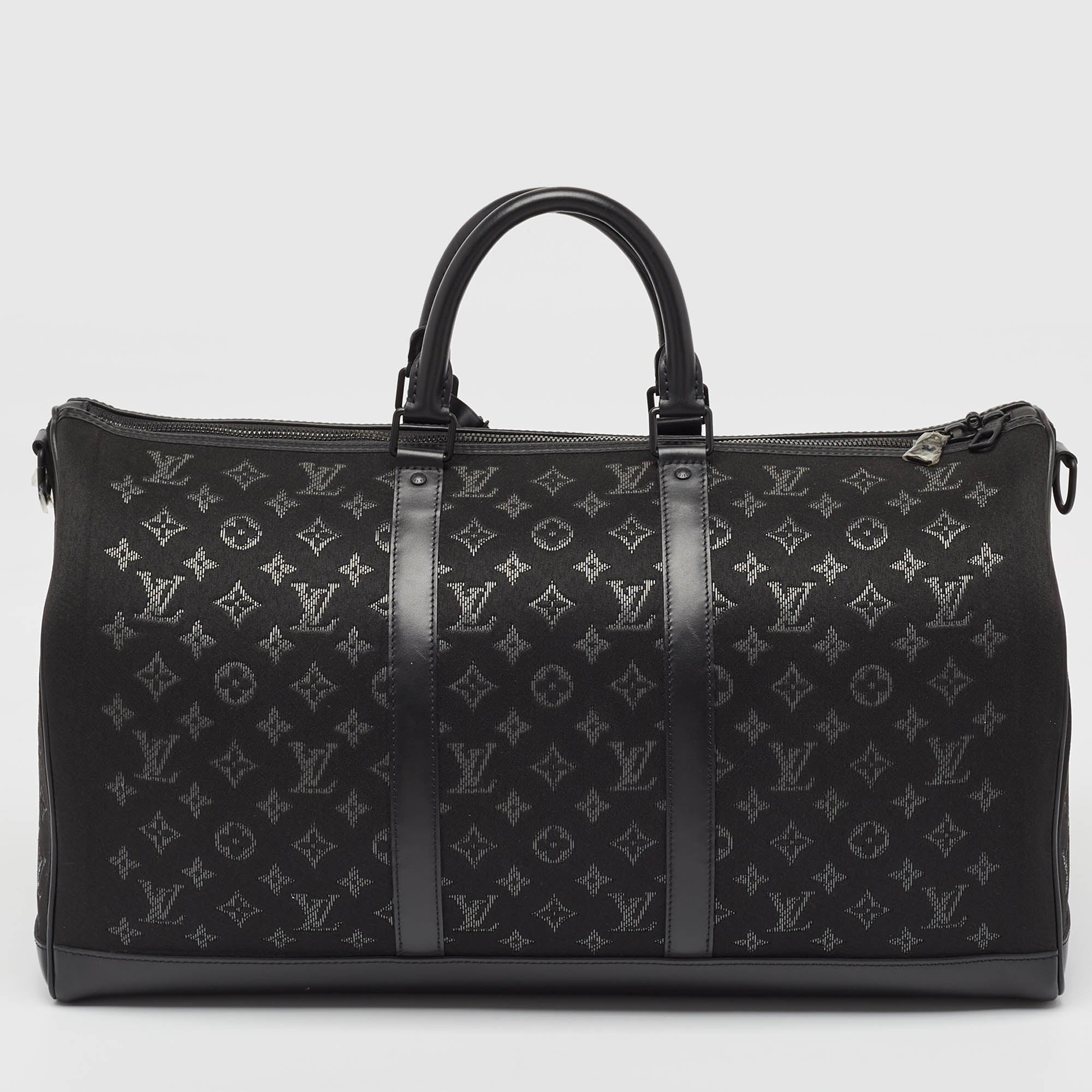Louis Vuitton Monogram Light Up Keepall Bandouliere 50 Bag..