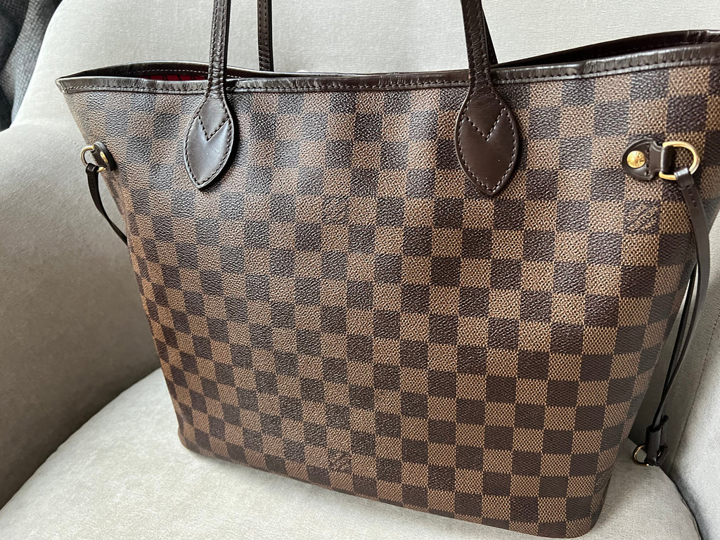 Louis Vuitton Neverfull MM Damier Ebene Cherry Interior (RRP £1,410)