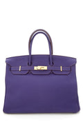 HermÃƒÆ’Ã‚Â¨s Ultra Violet 35CM Birkin in Togo Leather- With Key
