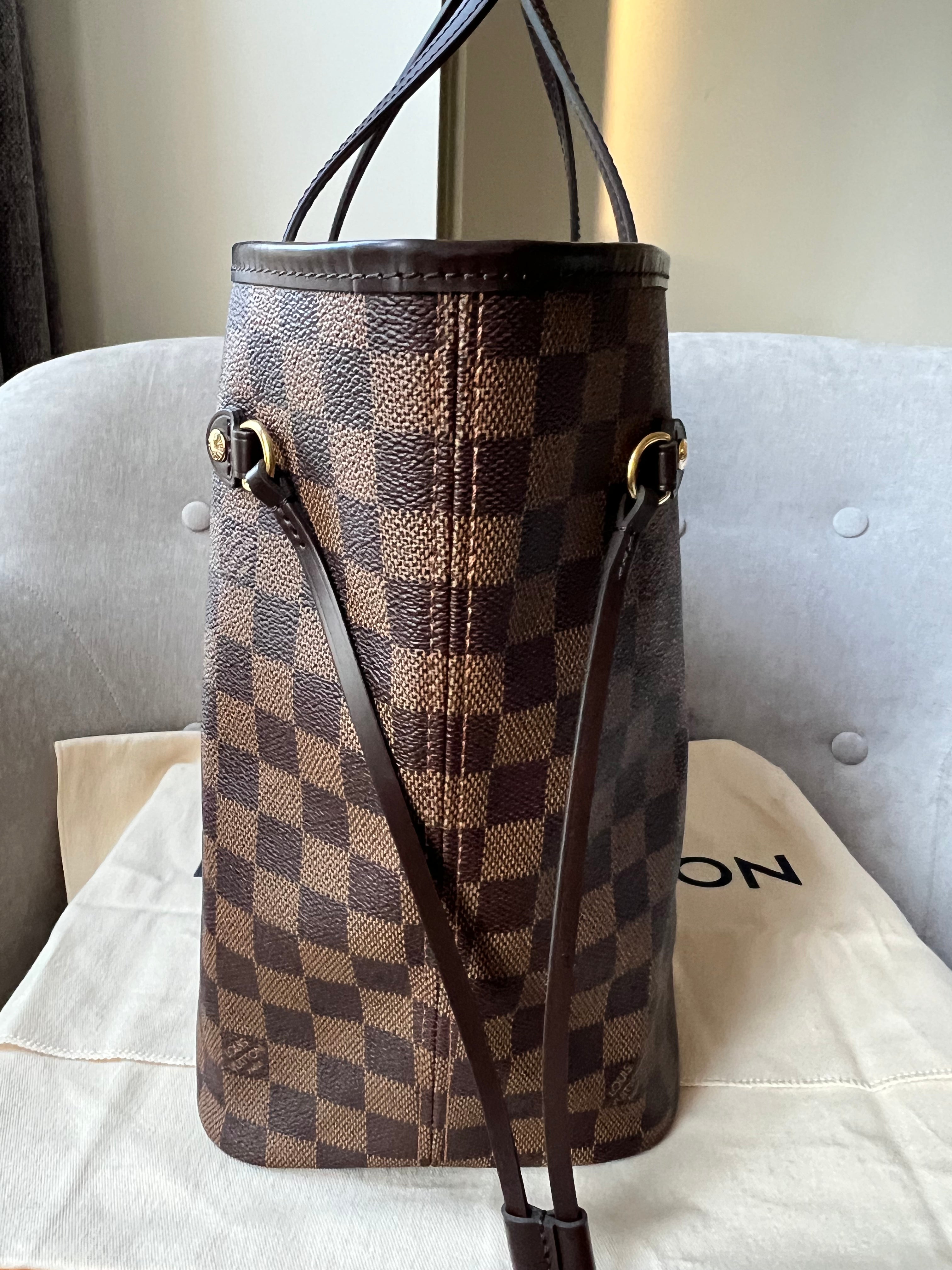 Louis Vuitton Neverfull MM Damier Ebene Rose Ballerine (RRP £1,410)