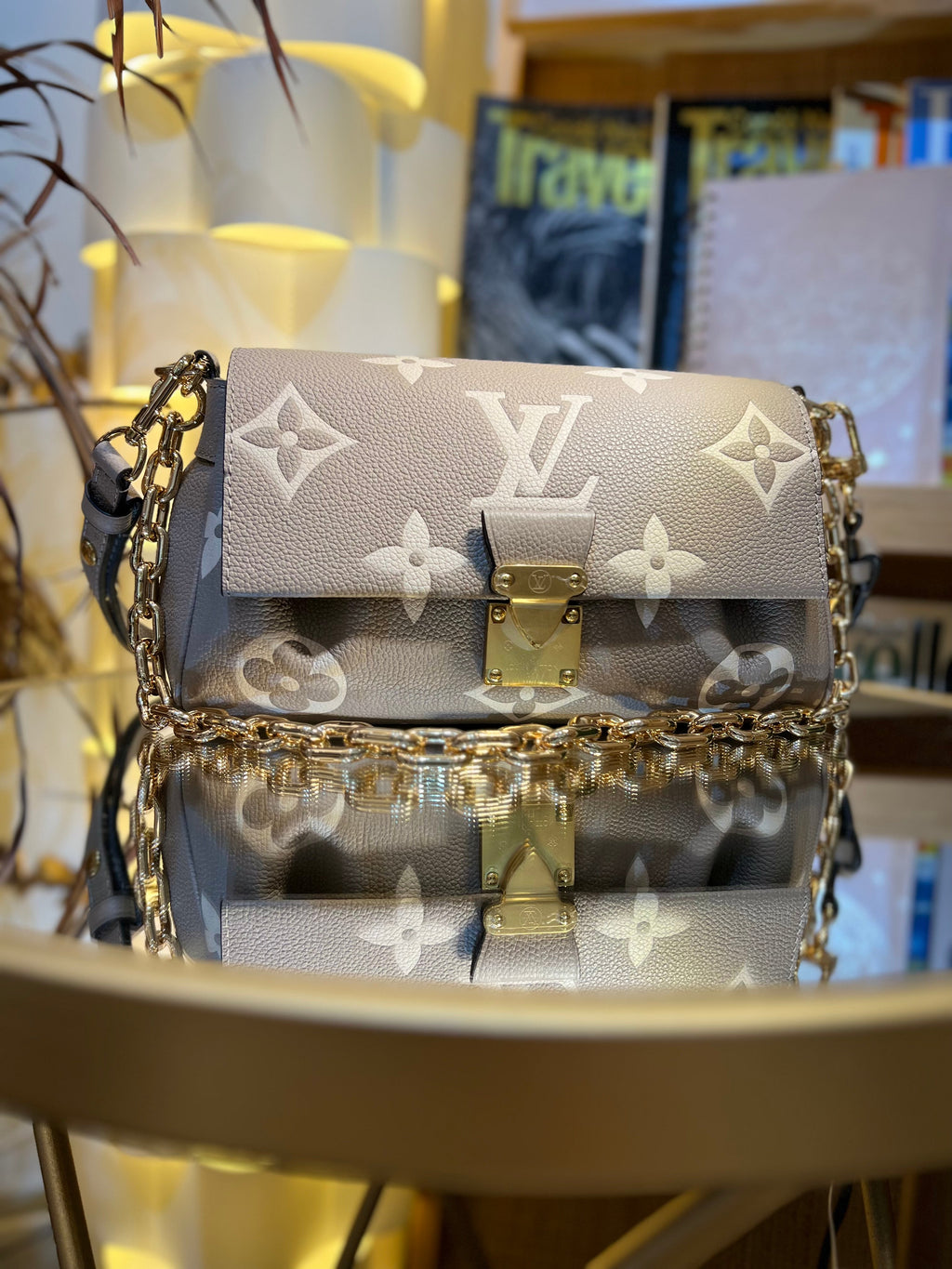 Louis Vuitton Favorite NM Handbag Bicolor Monogram Empreinte Giant