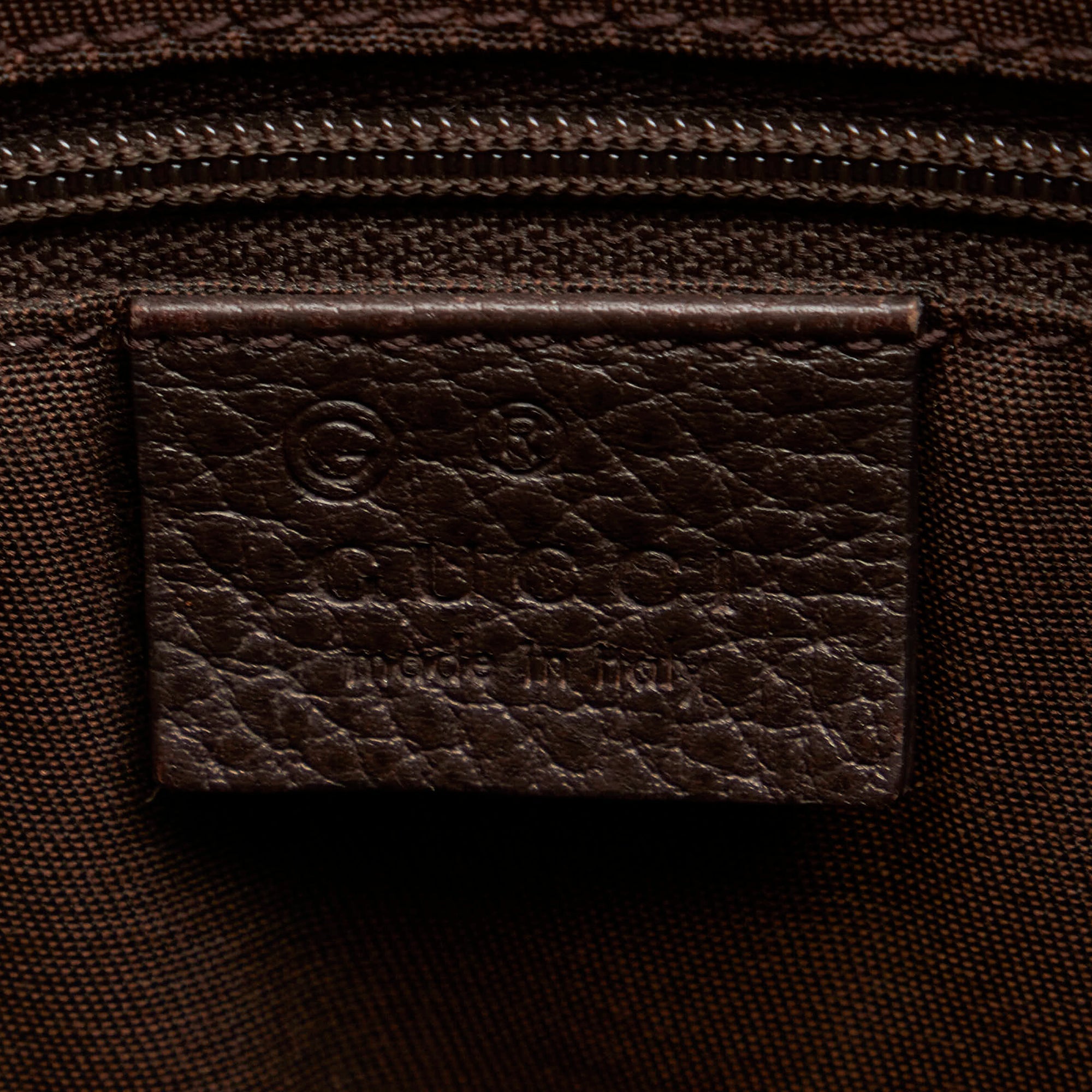 Brown Gucci GG Crystal Charm Tote Bag