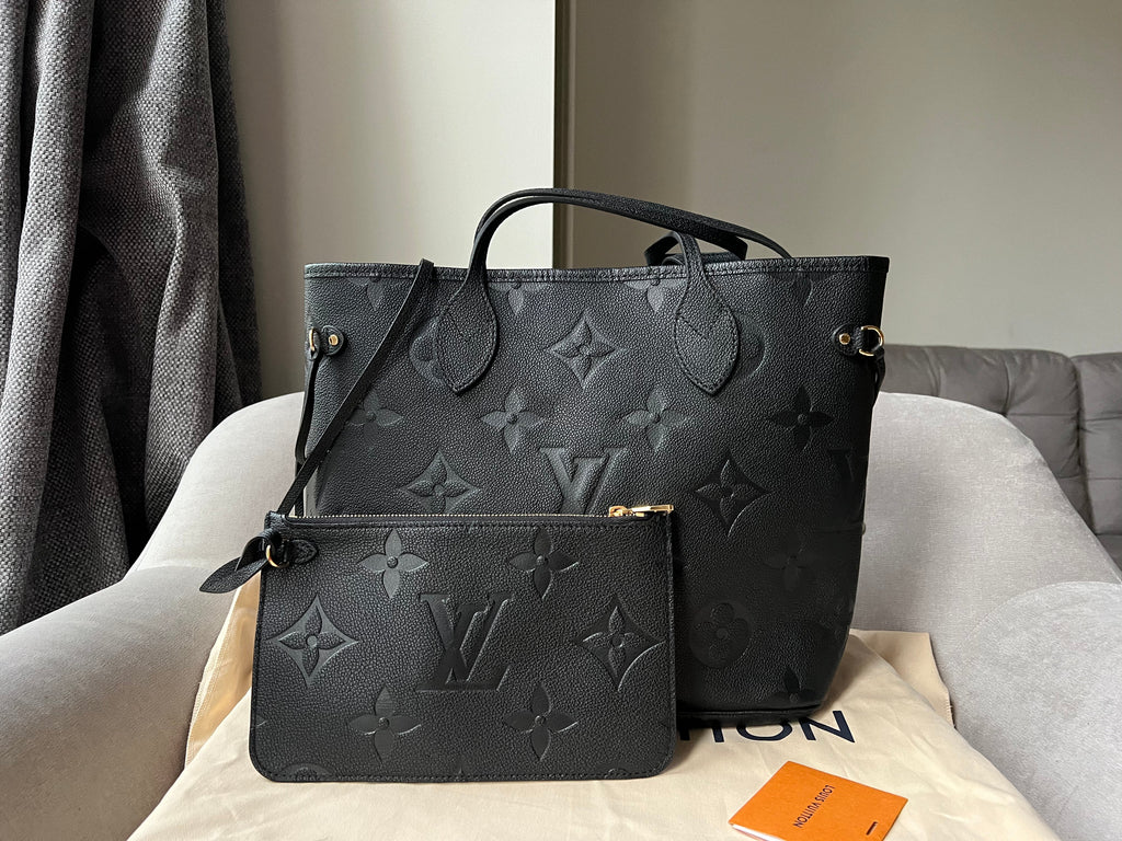 Louis Vuitton Neverfull MM Black Empreinte (RRP £1,940)