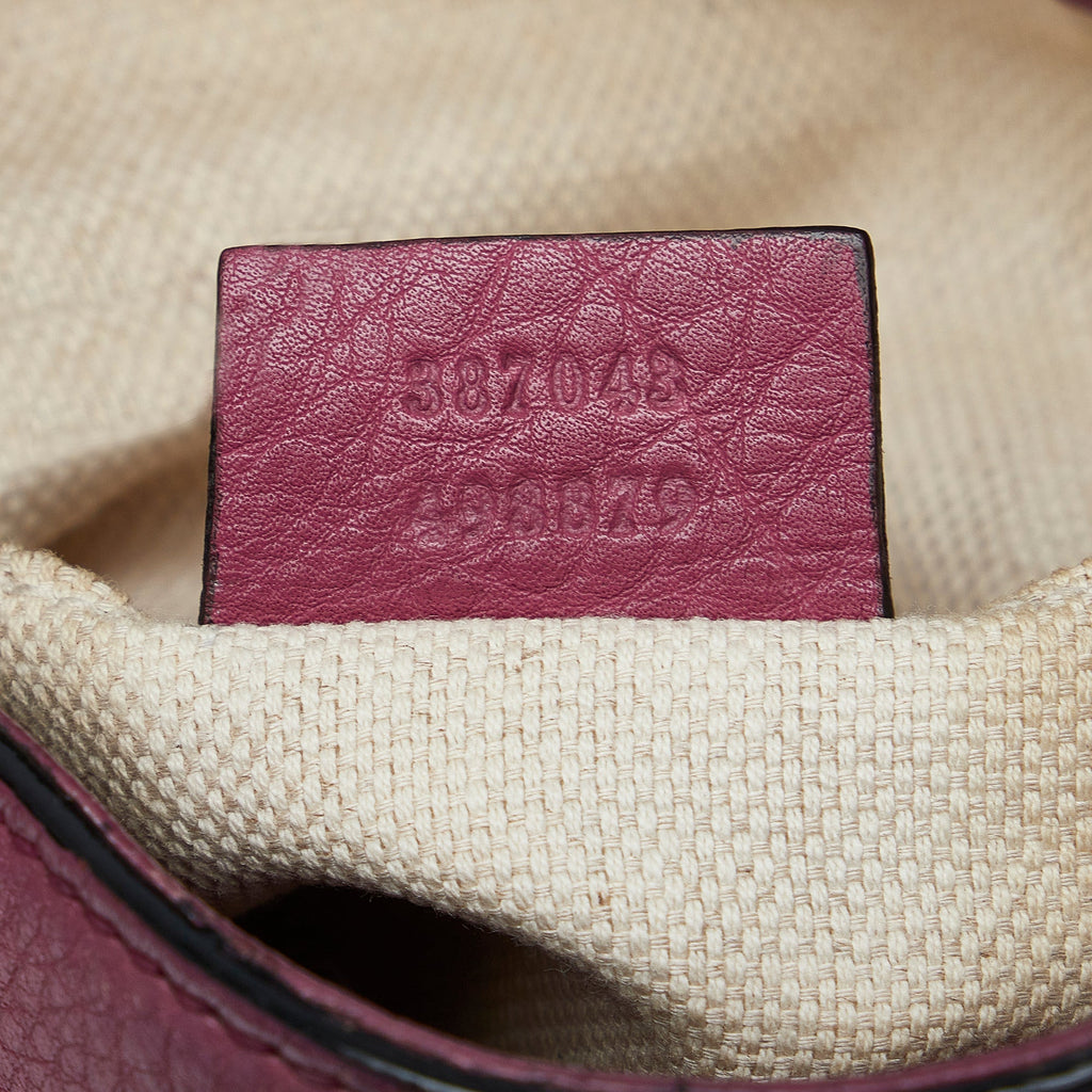 Purple Gucci Soho Chain Tote