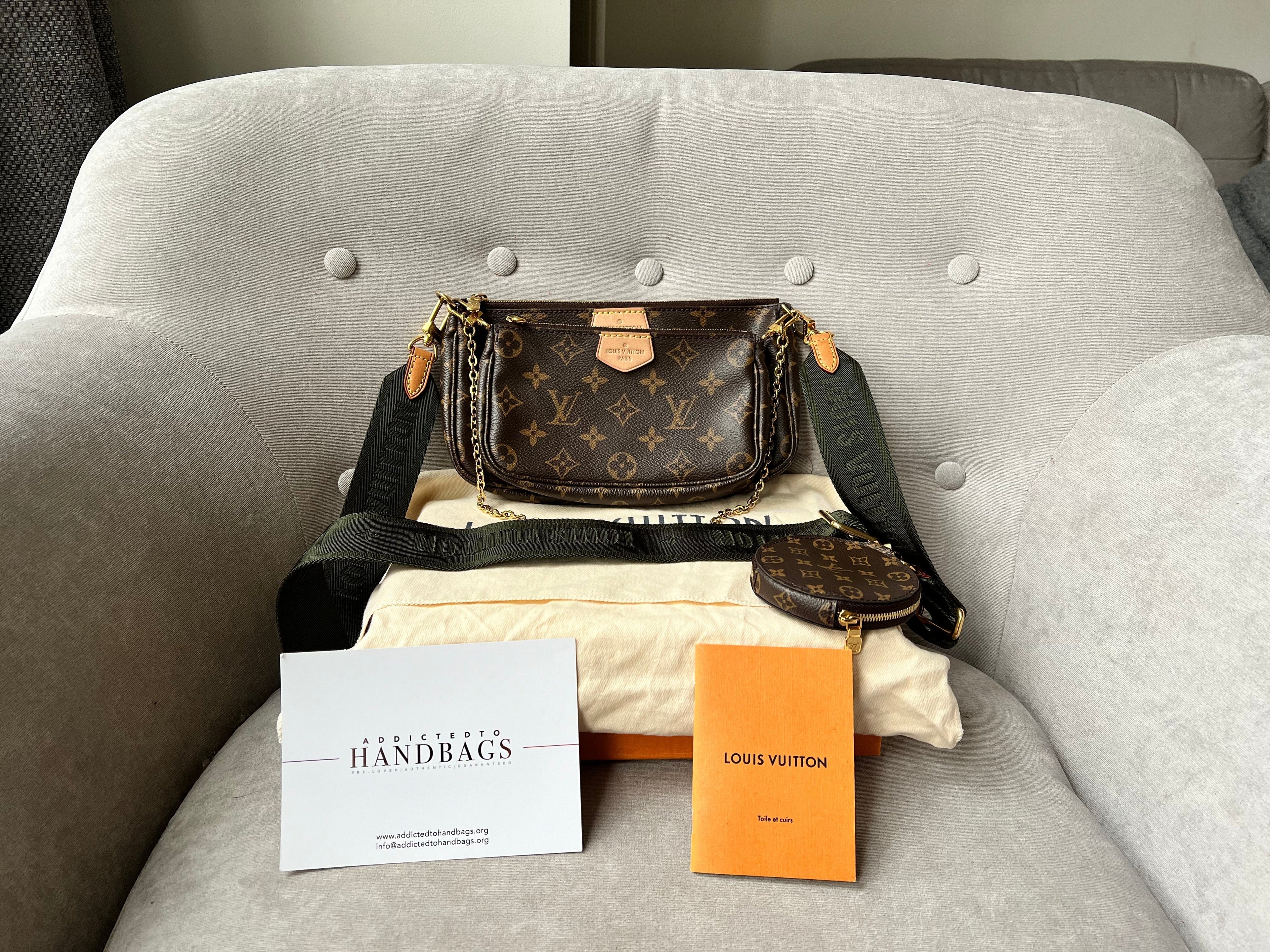 Louis Vuitton Multi Pochette Accessoires Khaki (RRP £1970)