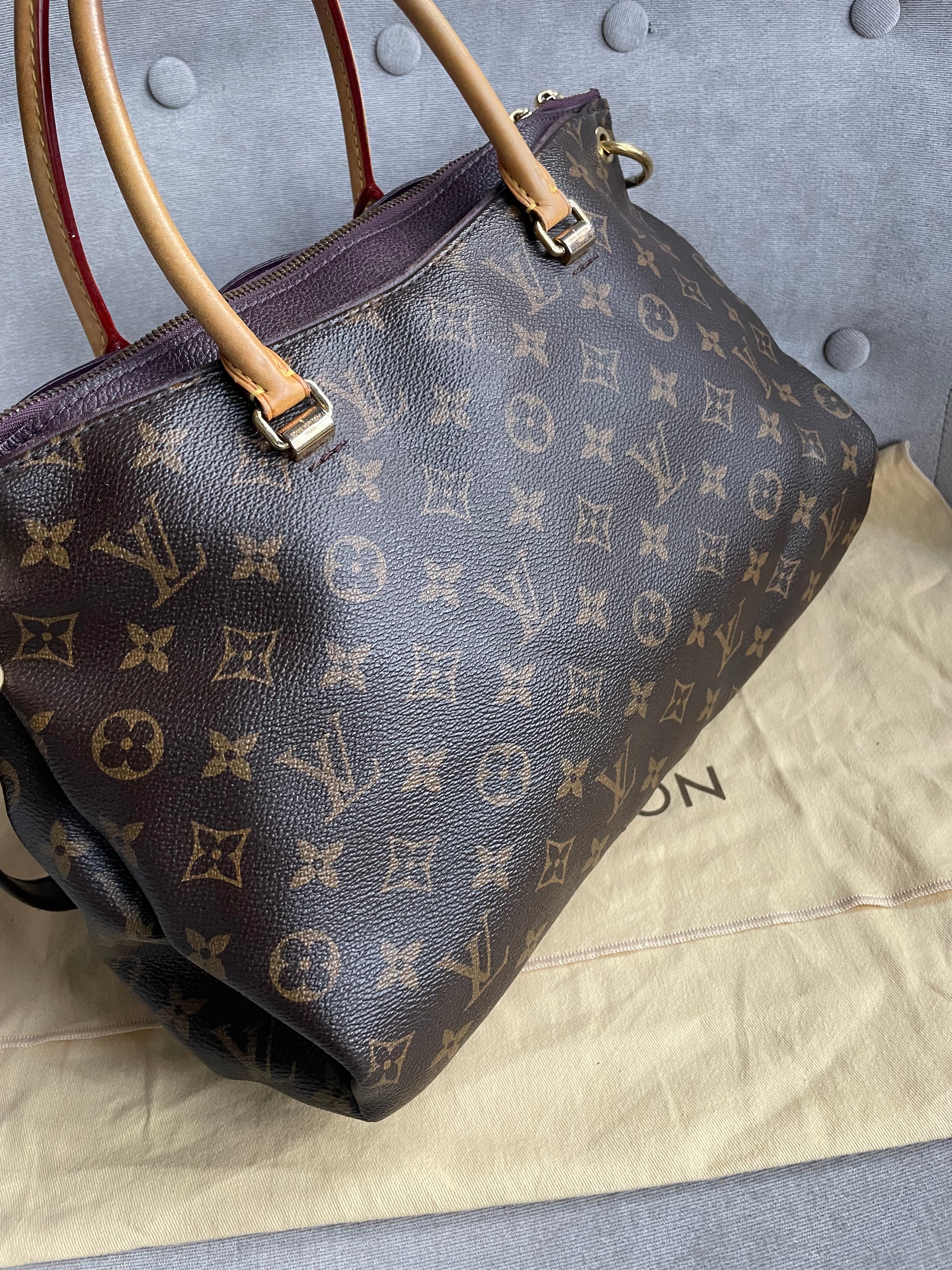 Louis Vuitton Pallas Tote in Monogram and Grape (RRP £1960)