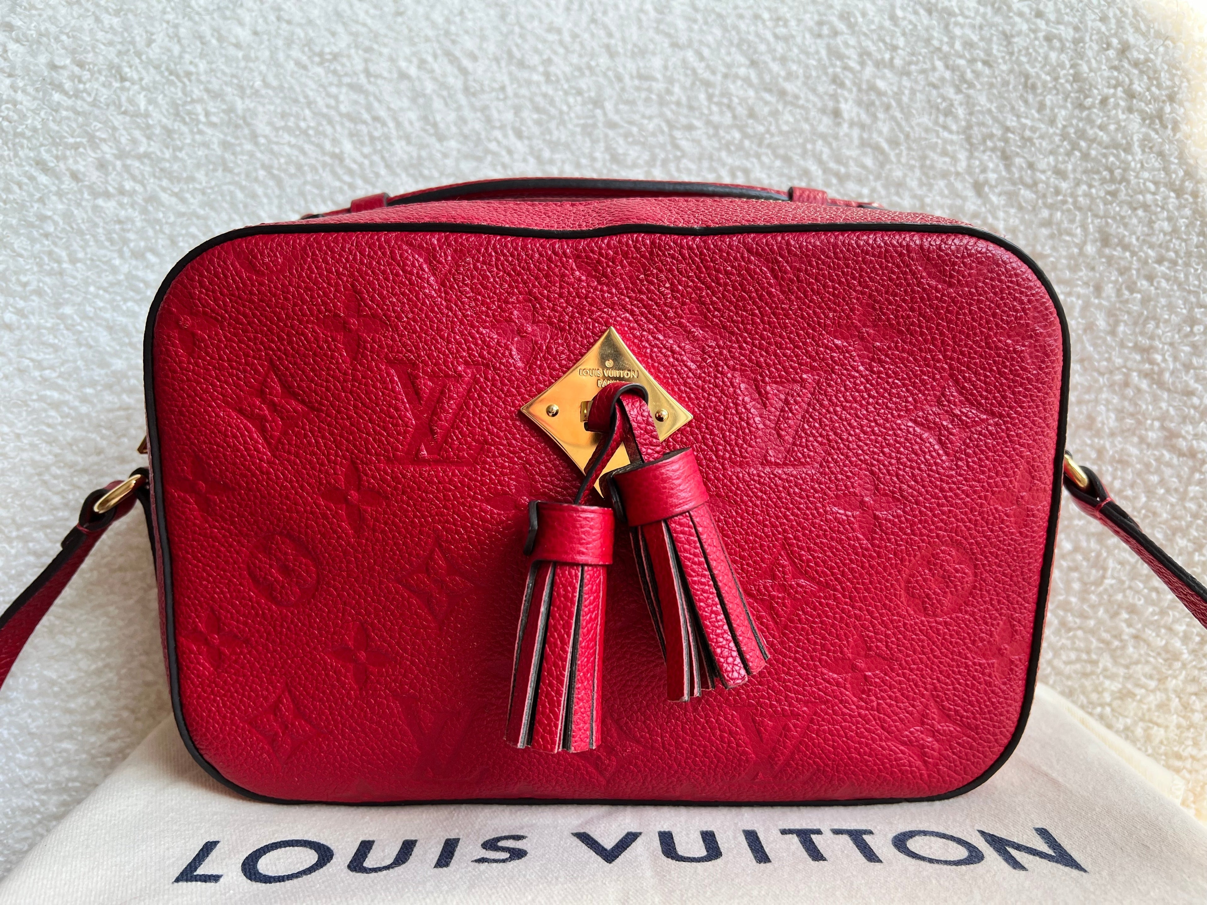 Louis Vuitton Saintonge Red Empreinte (RRP £1520)