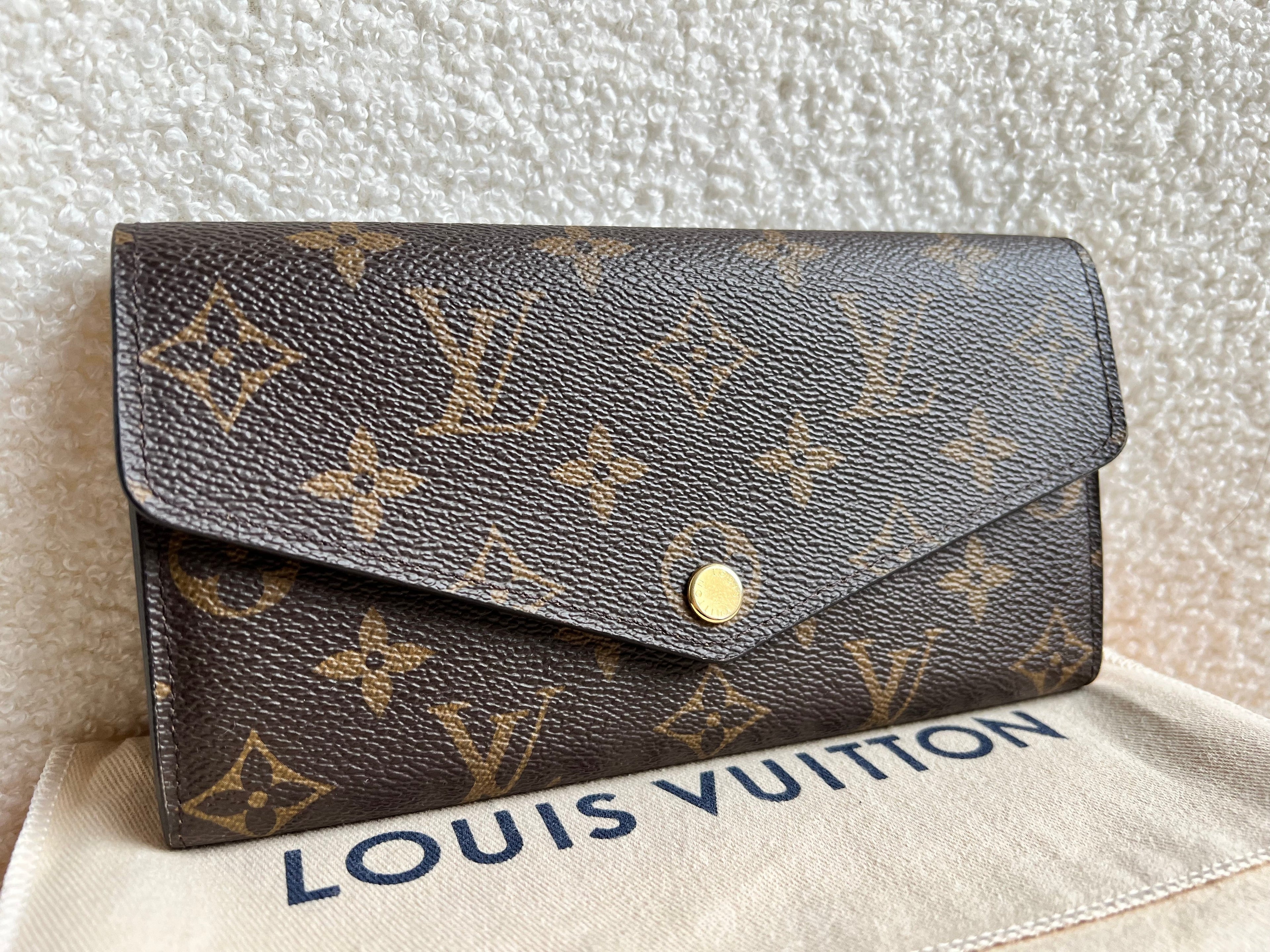 Louis Vuitton Sarah Wallet in Monogram and Brown  (RRP £485)