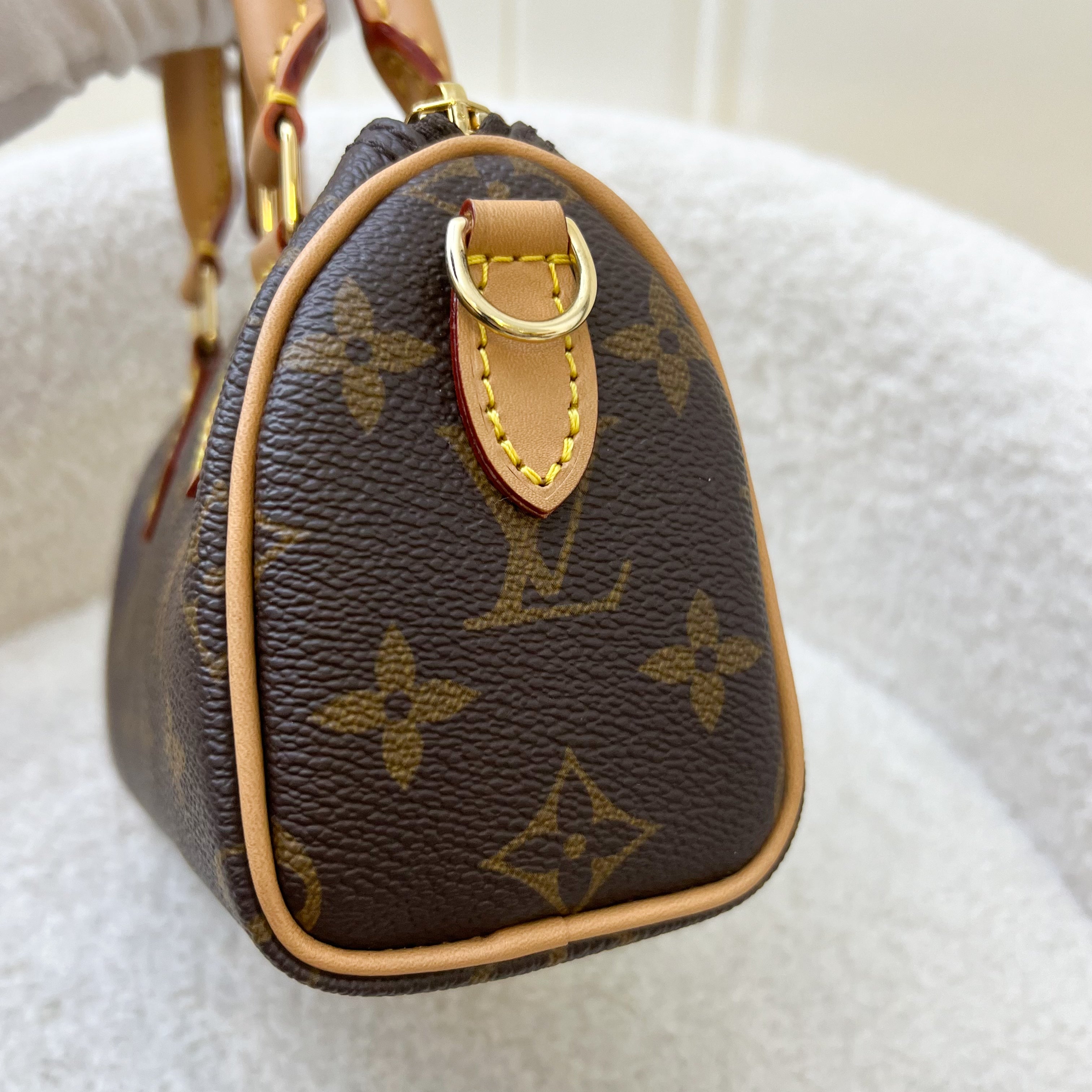 LV Nano Speedy in Monogram Canvas and GHW