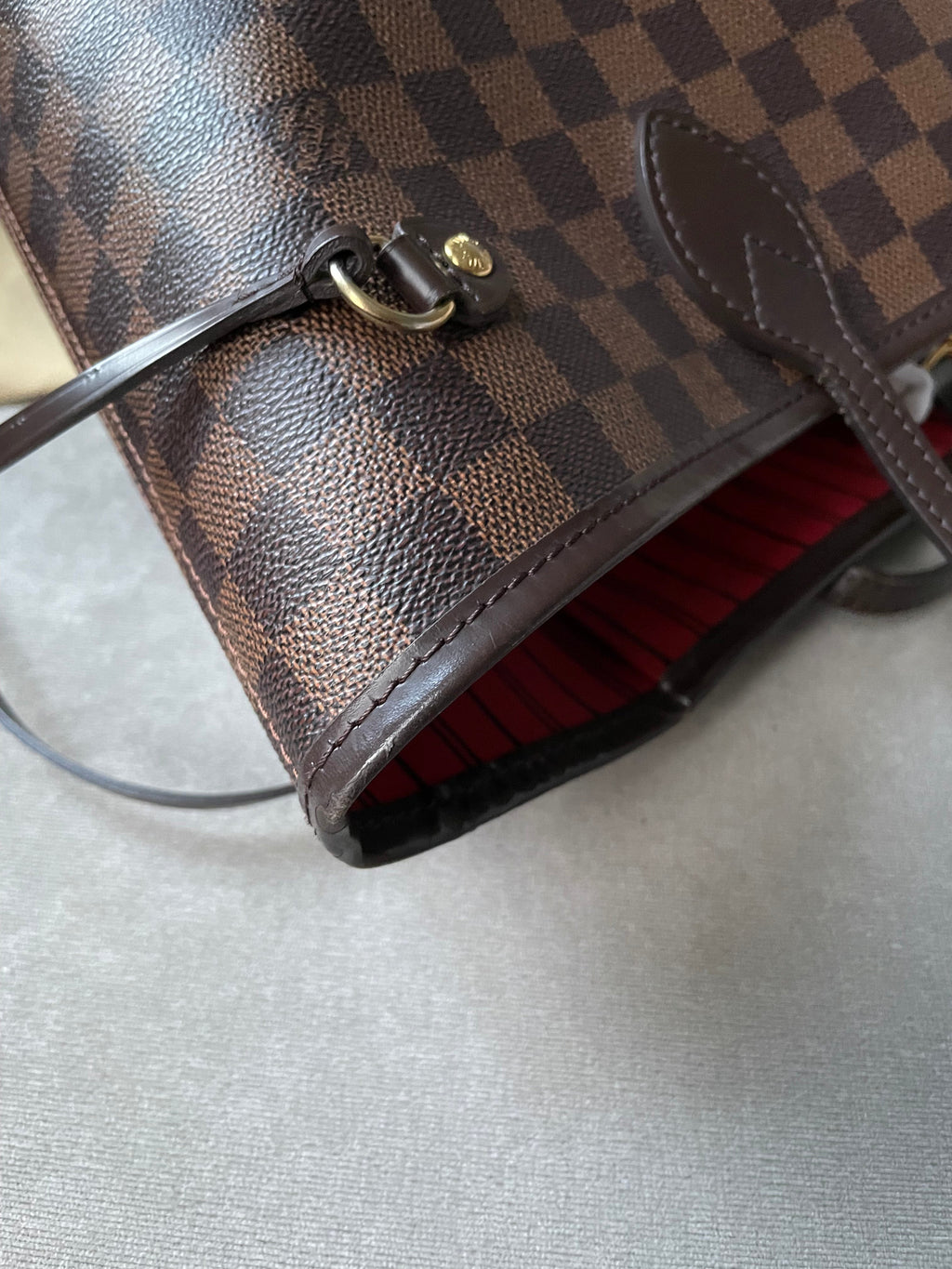 Louis Vuitton Neverfull MM Damier Ebene Cherry Interior (RRP £1,410)