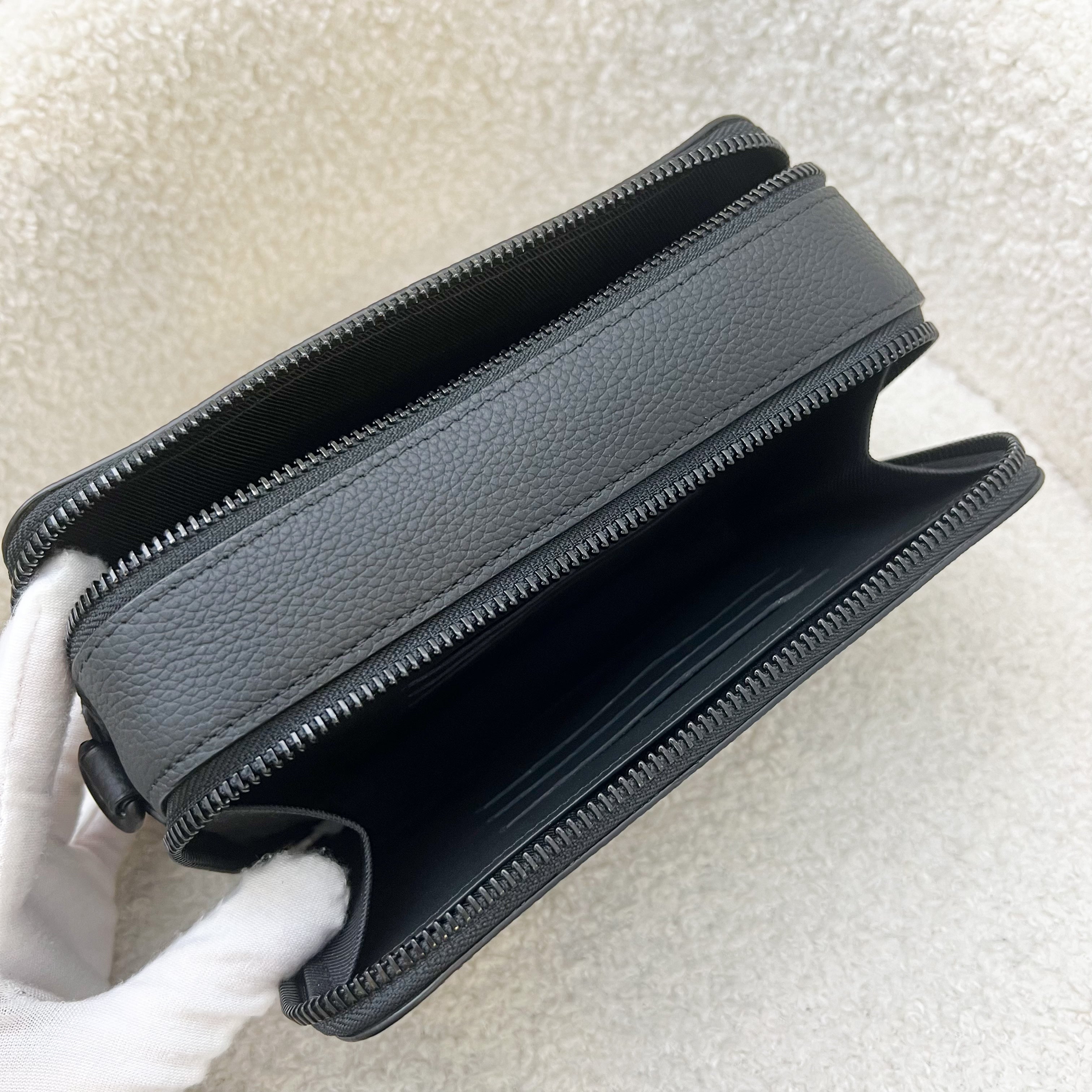 LV Alpha Wearable Wallet in Black Calf Leather and BHW