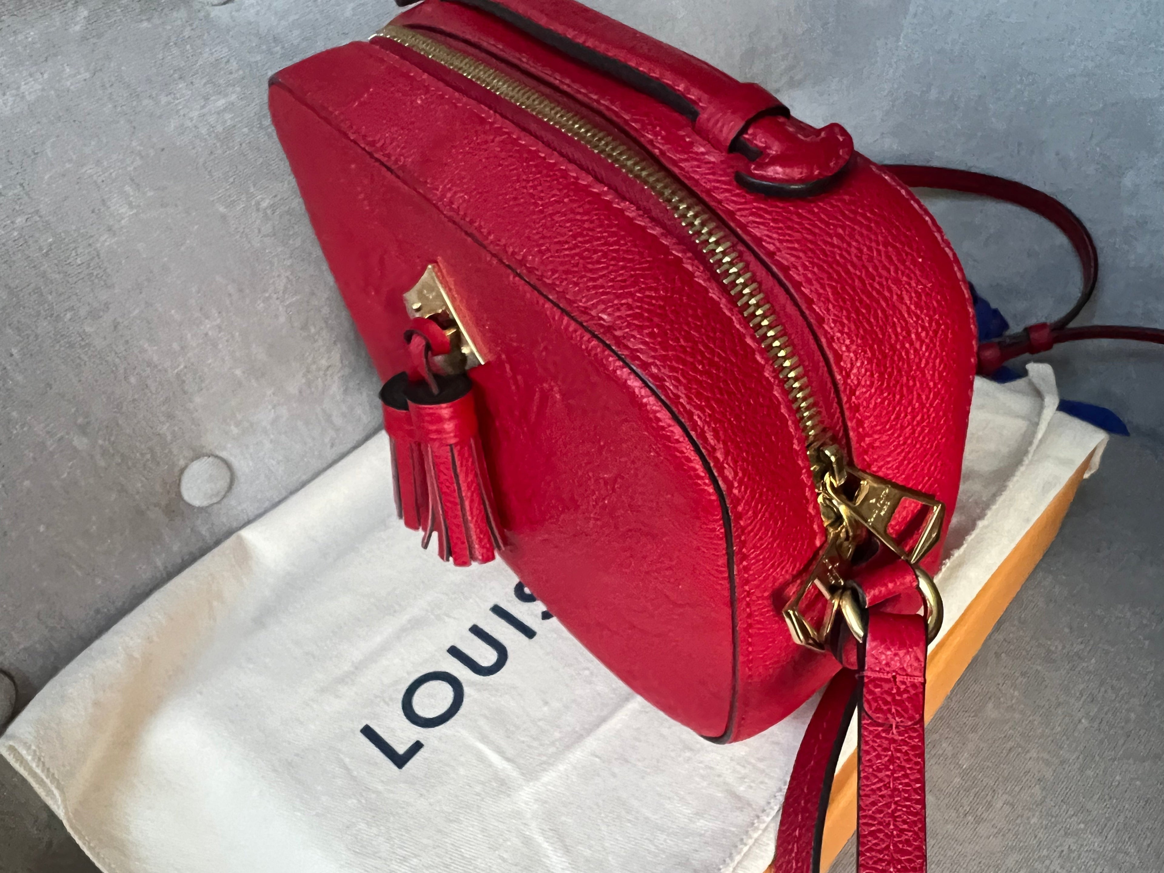Louis Vuitton Saintonge Red Empreinte (RRP £1520)