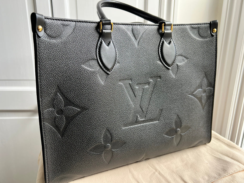 Louis Vuitton On the Go MM Black Empreinte (RRP £2,450)