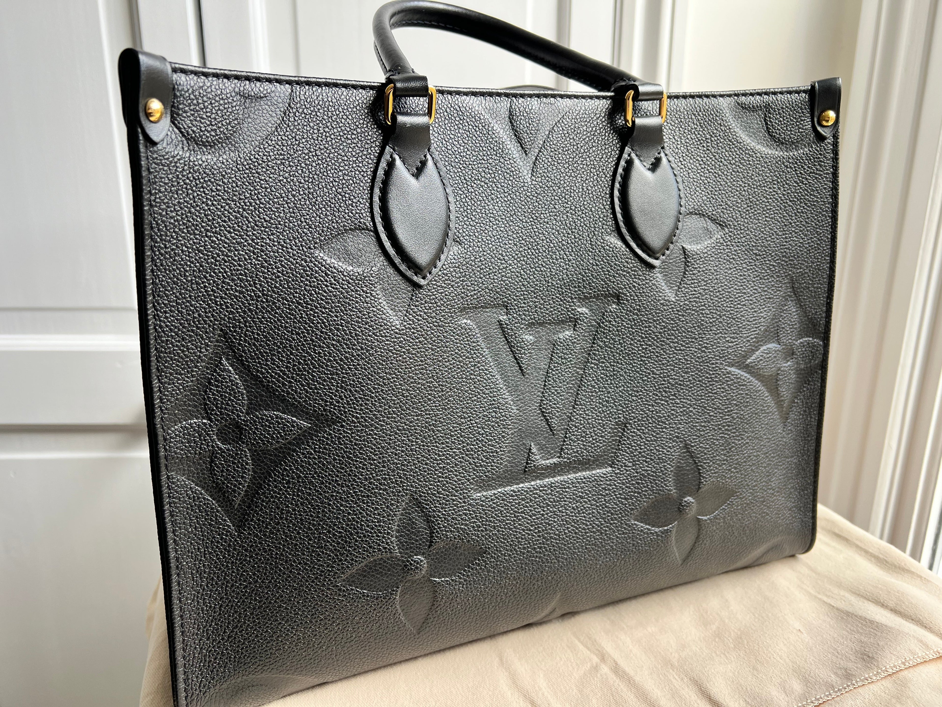 Louis Vuitton On the Go MM Black Empreinte (RRP £2,450)