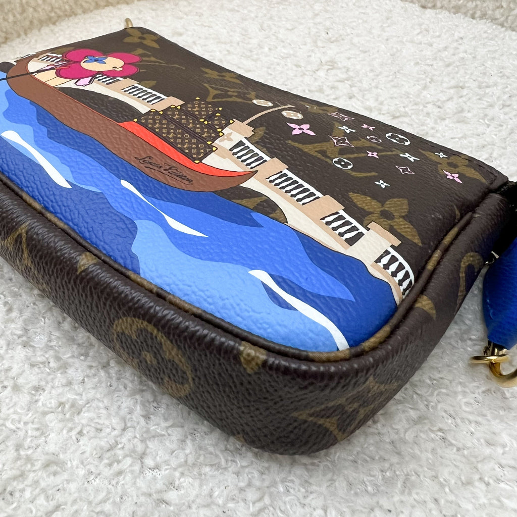 LV Mini Pochette Christmas 2019 Vivienne in Venice Monogram Canvas GHW
