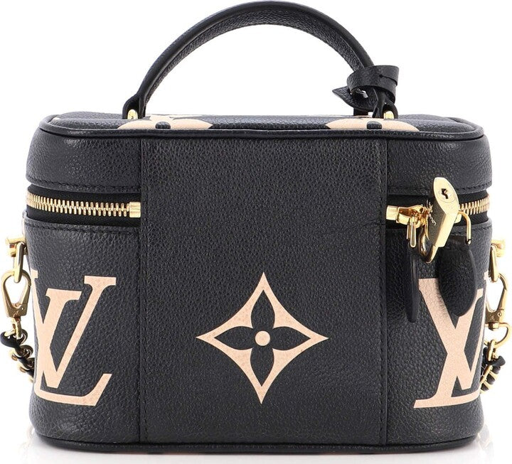 Louis Vuitton Vanity Handbag Bicolor Monogram Empreinte Giant PM