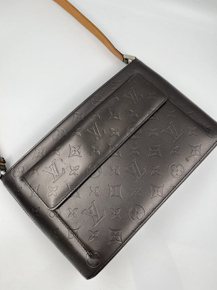 Louis Vuitton Mat Allston Handbag Monogram Vernis
