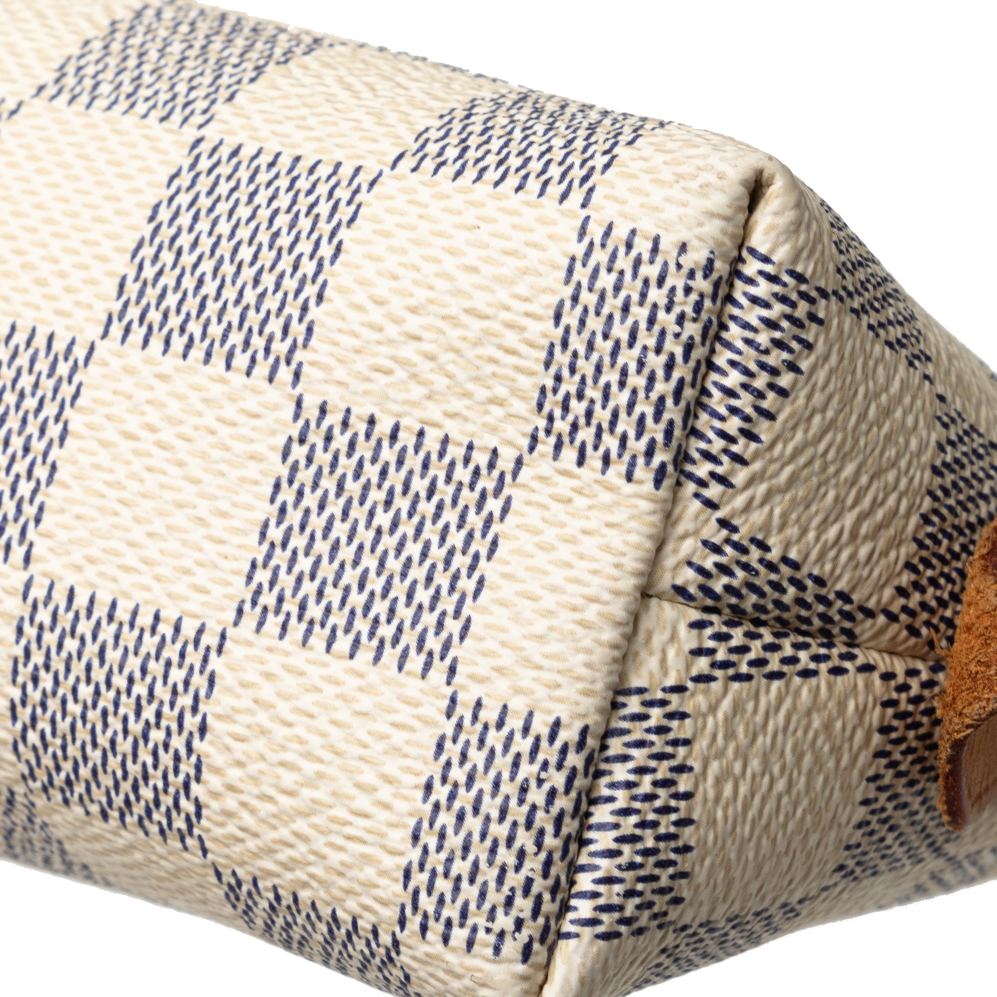 White Louis Vuitton Damier Azur Cosmetic Pouch
