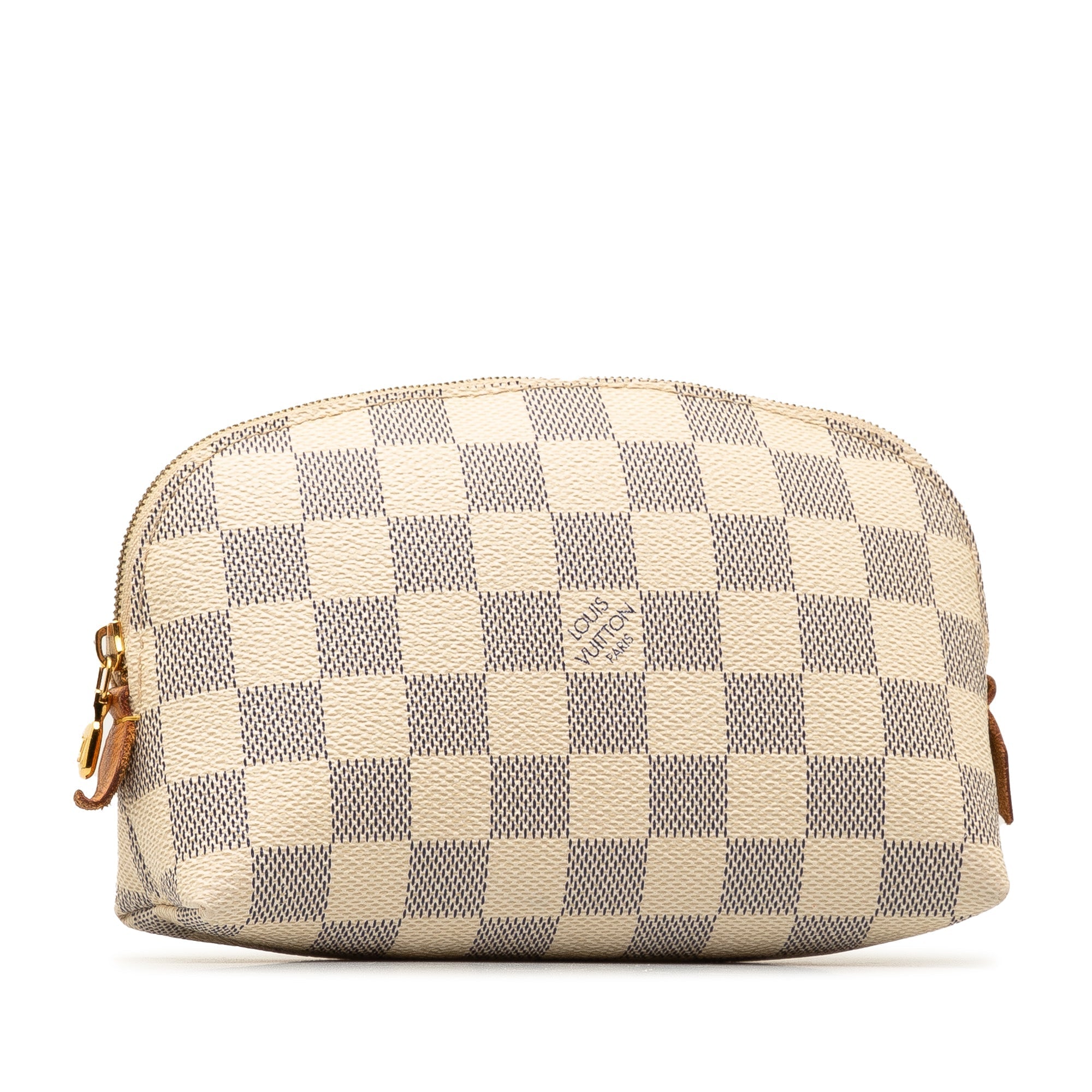 White Louis Vuitton Damier Azur Cosmetic Pouch