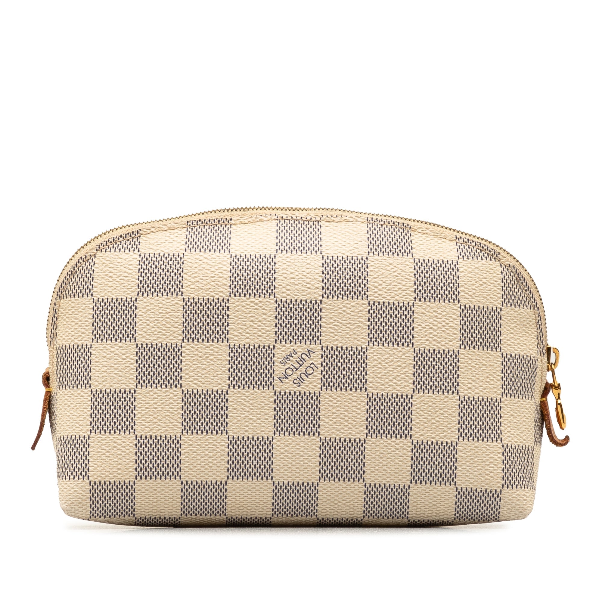 White Louis Vuitton Damier Azur Cosmetic Pouch