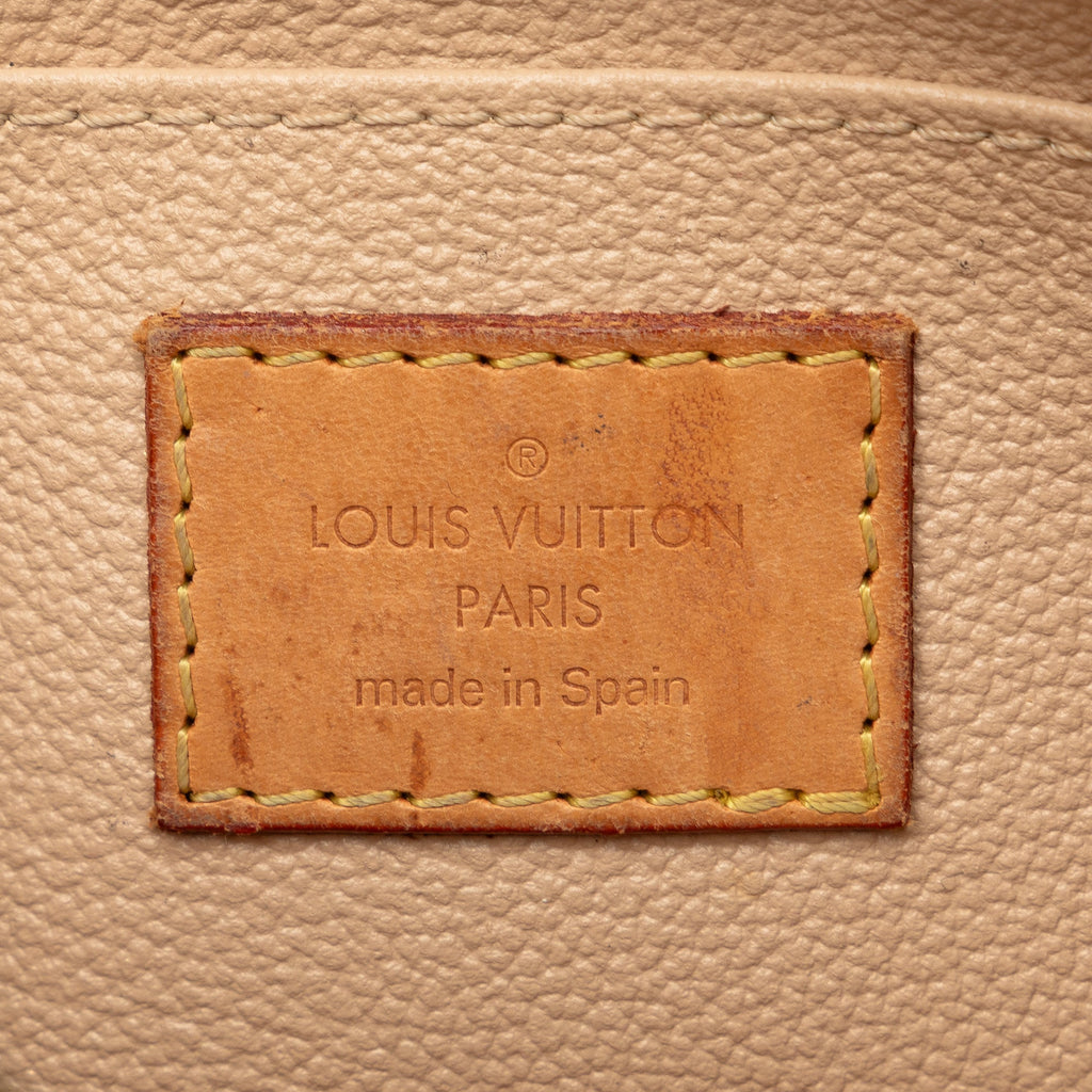 White Louis Vuitton Damier Azur Cosmetic Pouch