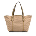 Tan Gucci GG Canvas Jolicoeur Tote