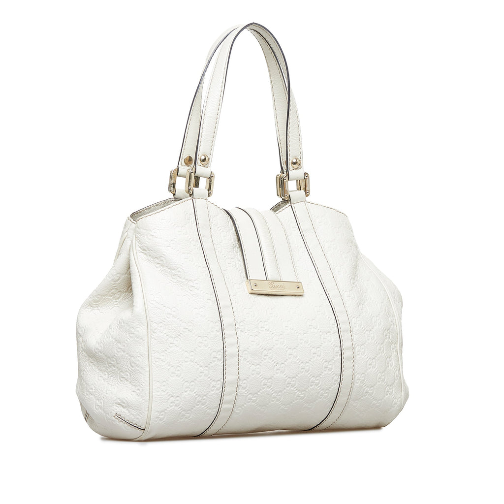 White Gucci Guccissima New Ladies Tote Bag