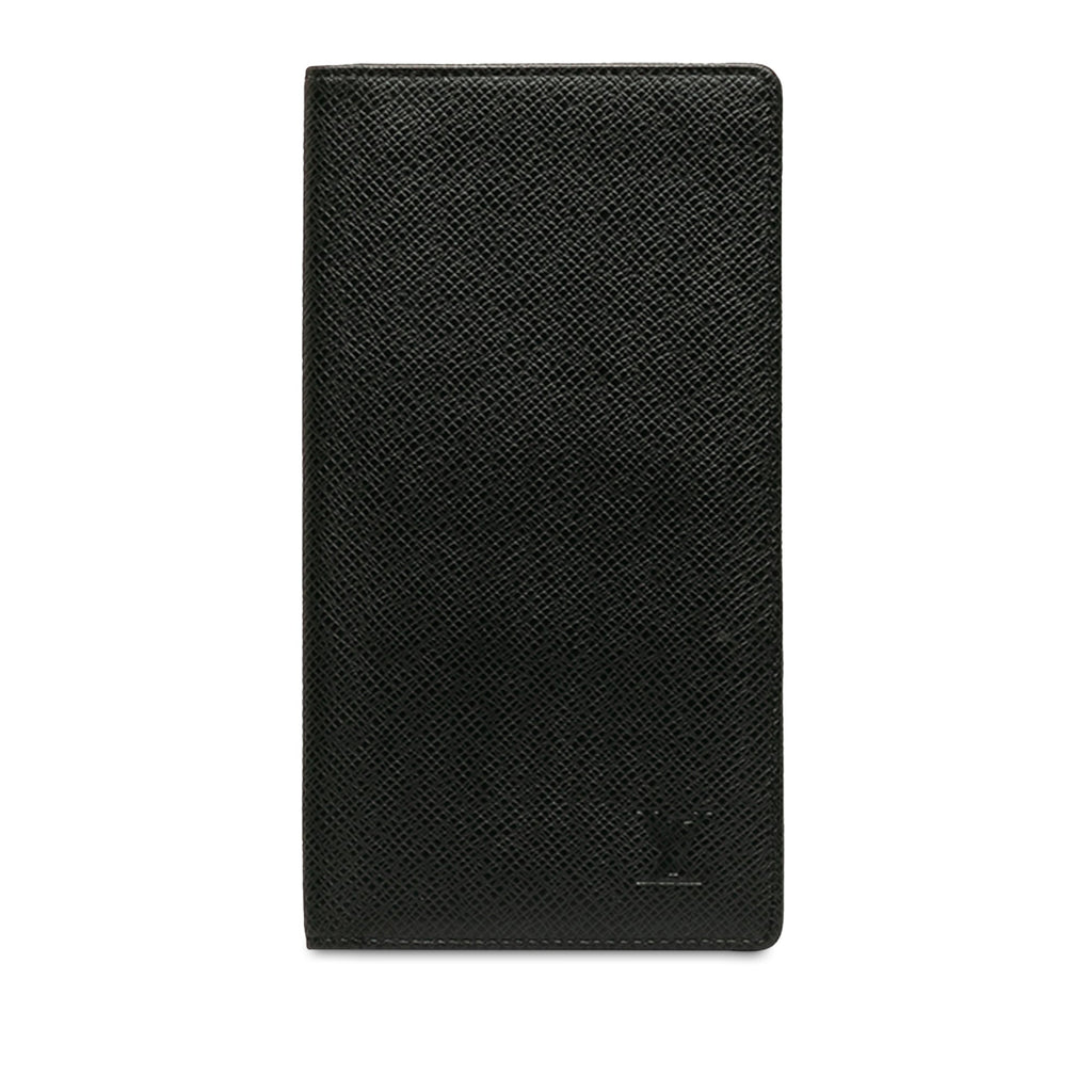 Black Louis Vuitton Taiga Brazza Wallet