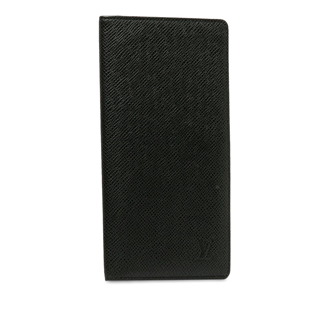 Black Louis Vuitton Taiga Brazza Wallet