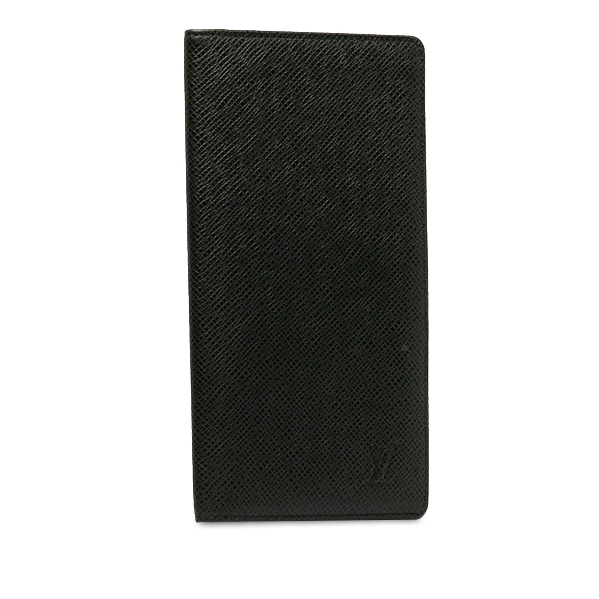 Black Louis Vuitton Taiga Brazza Wallet