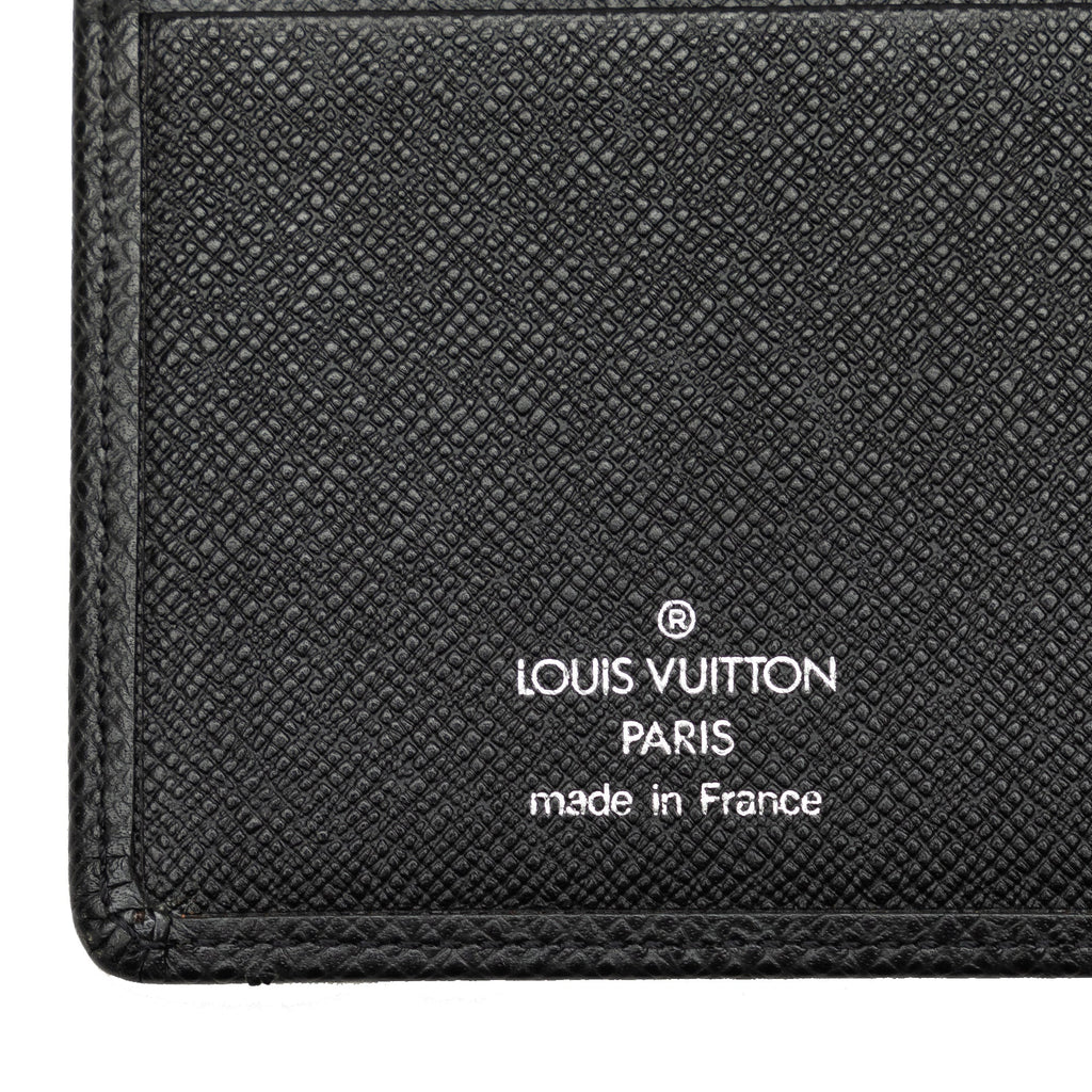 Black Louis Vuitton Taiga Brazza Wallet