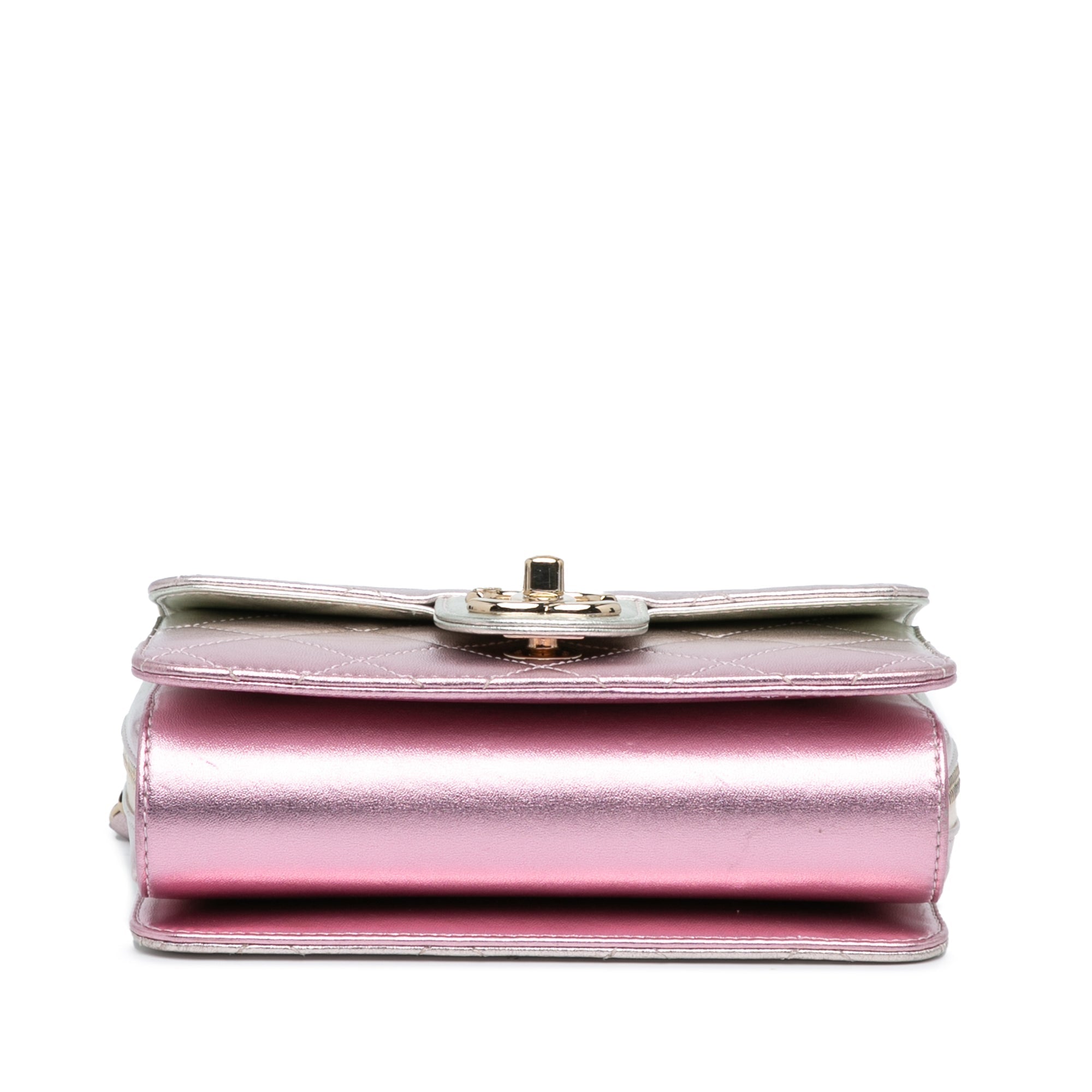 Chanel Mini Metallic Lambskin Like A Wallet Flap Bag