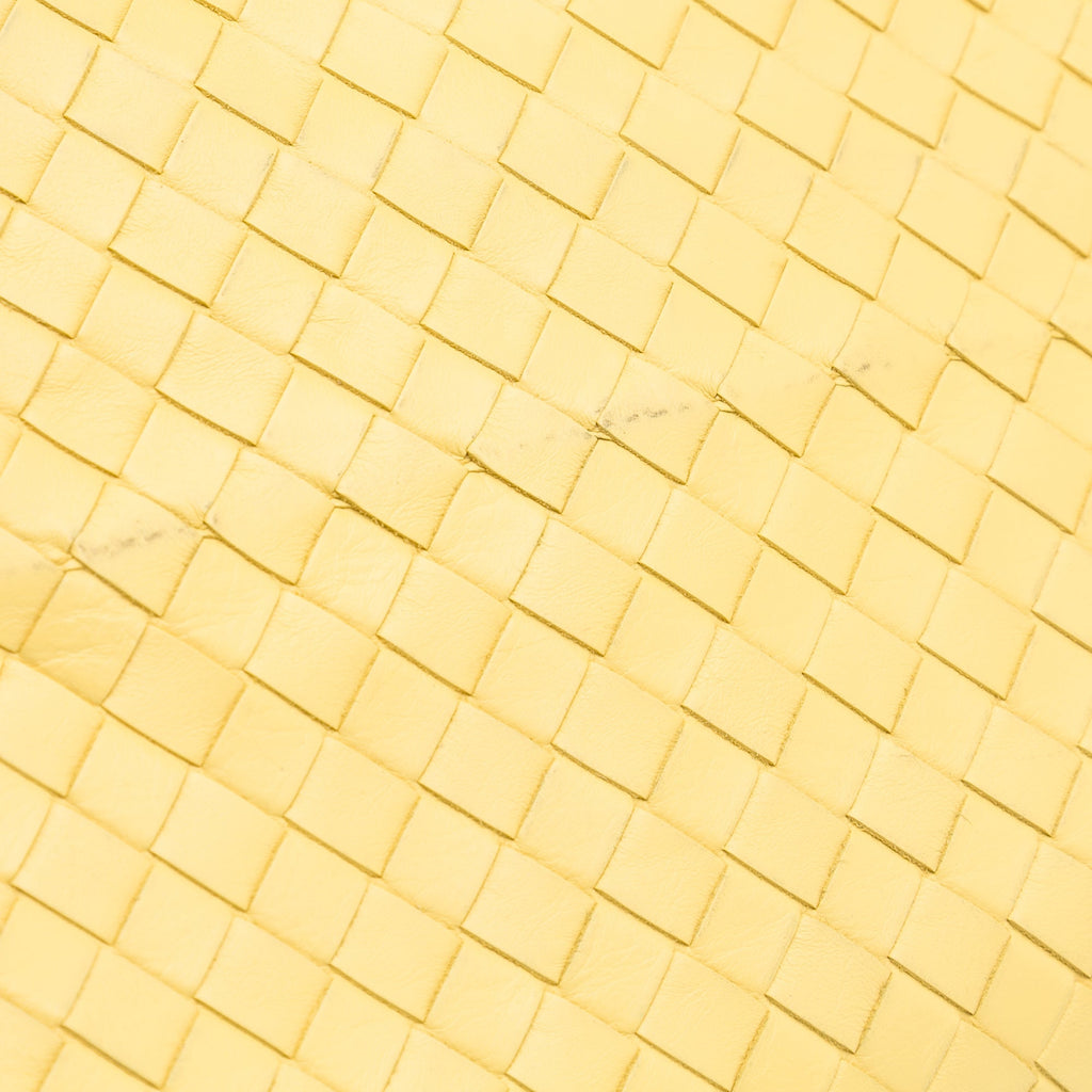 Yellow Bottega Veneta Medium Intrecciato Roma Tote Bag